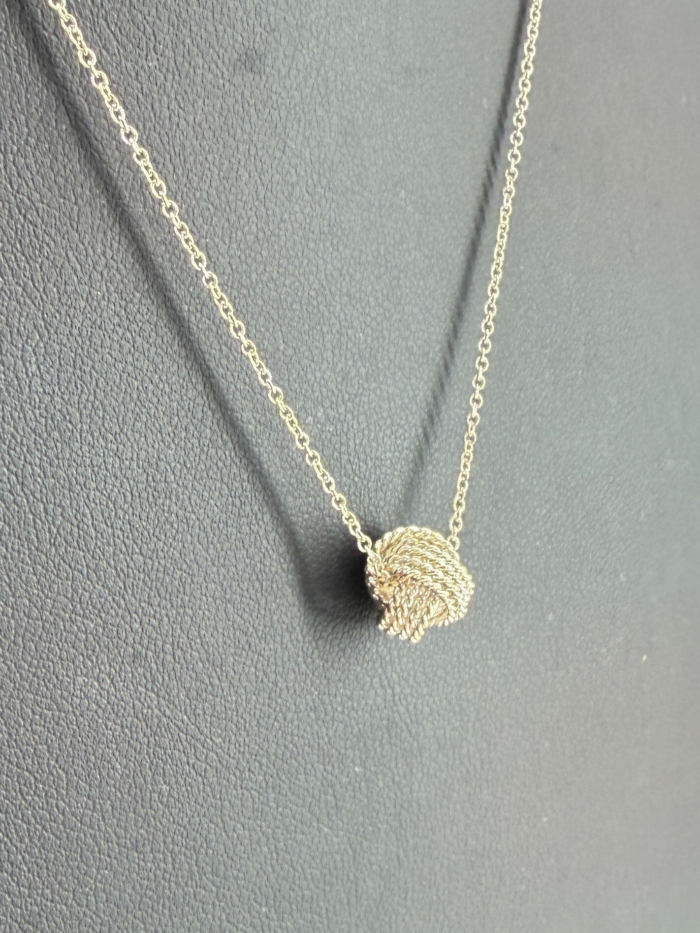 Tiffany & Co sterling silver twist knot necklace