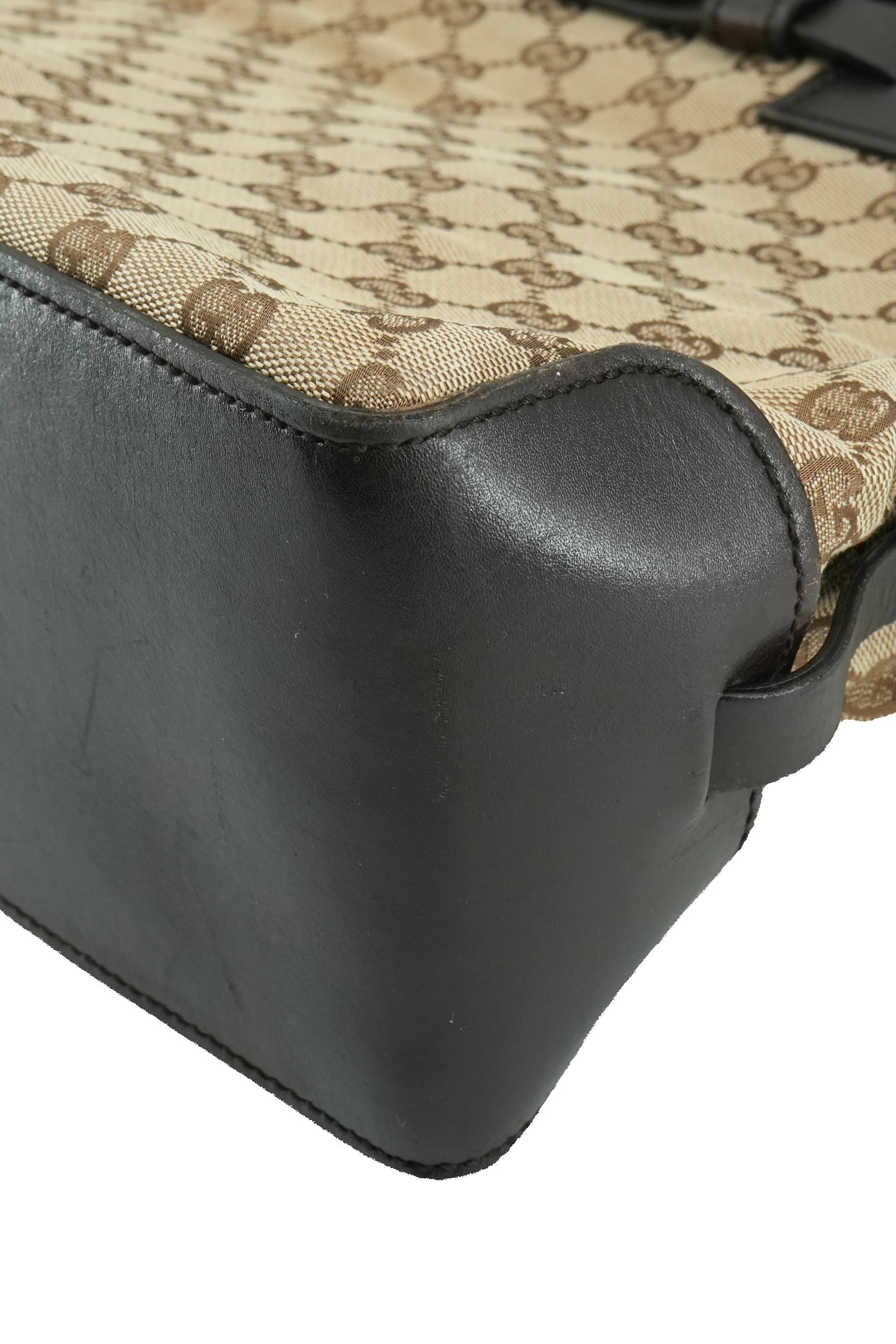 Gucci brown GG belt tote 214397