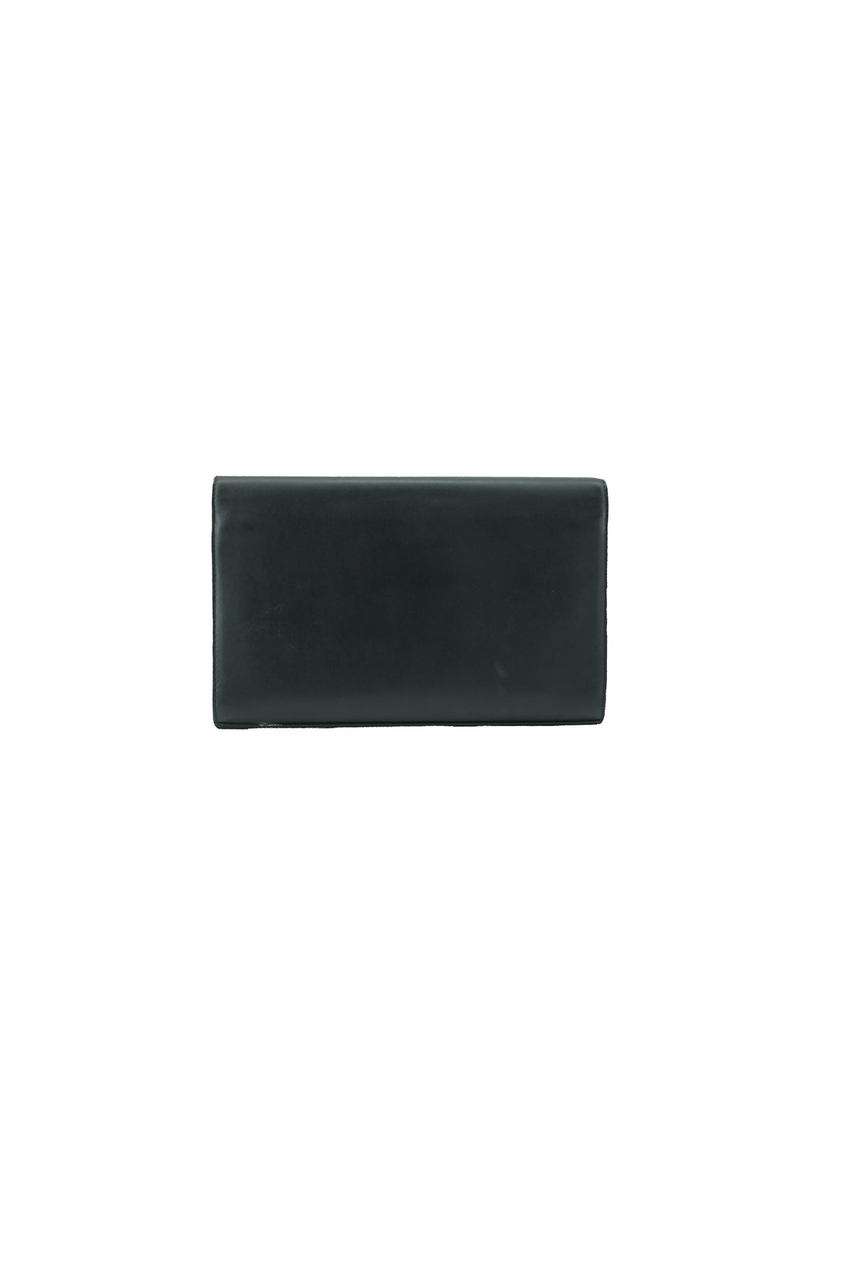 Fendi black leather floral chain wallet 8BS004 A0KZ 179-8210