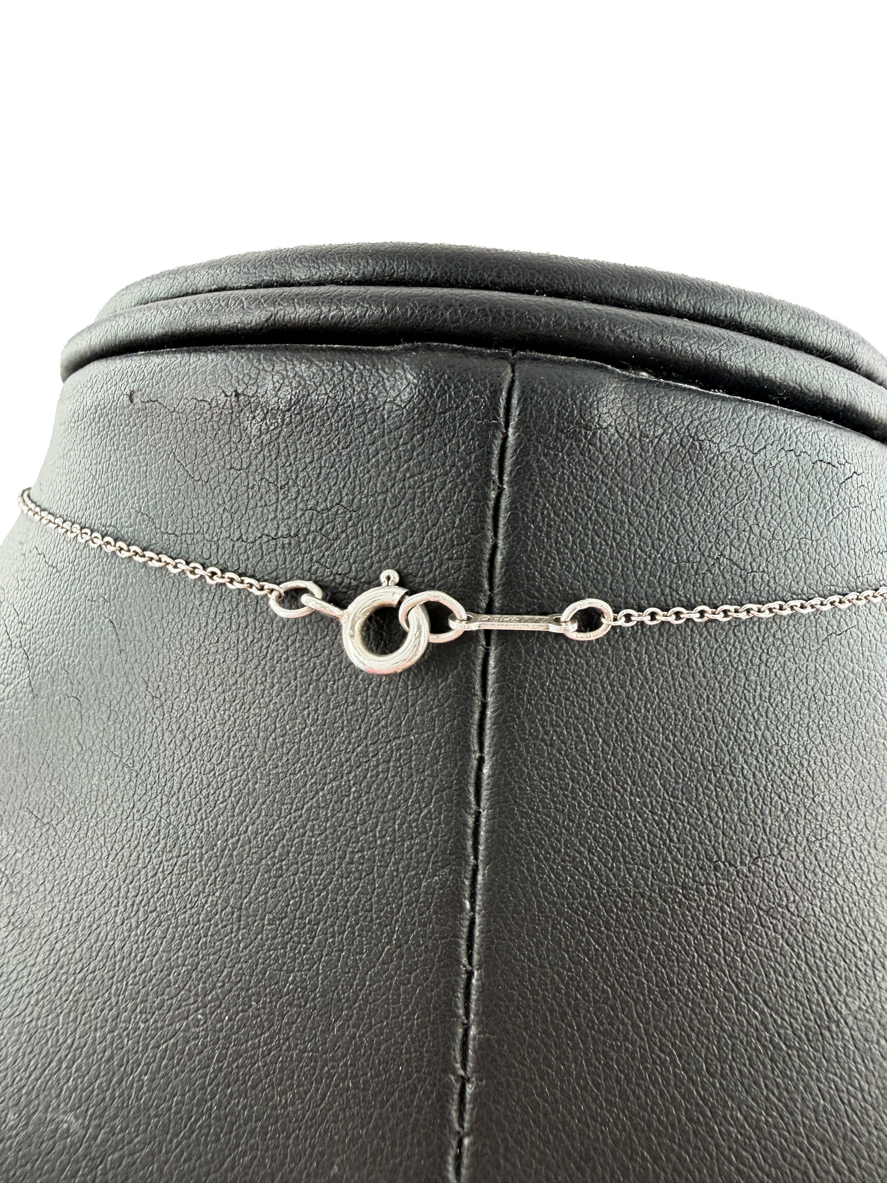 Tiffany & Co Elsa Peretti sterling silver large 18MM bean necklace