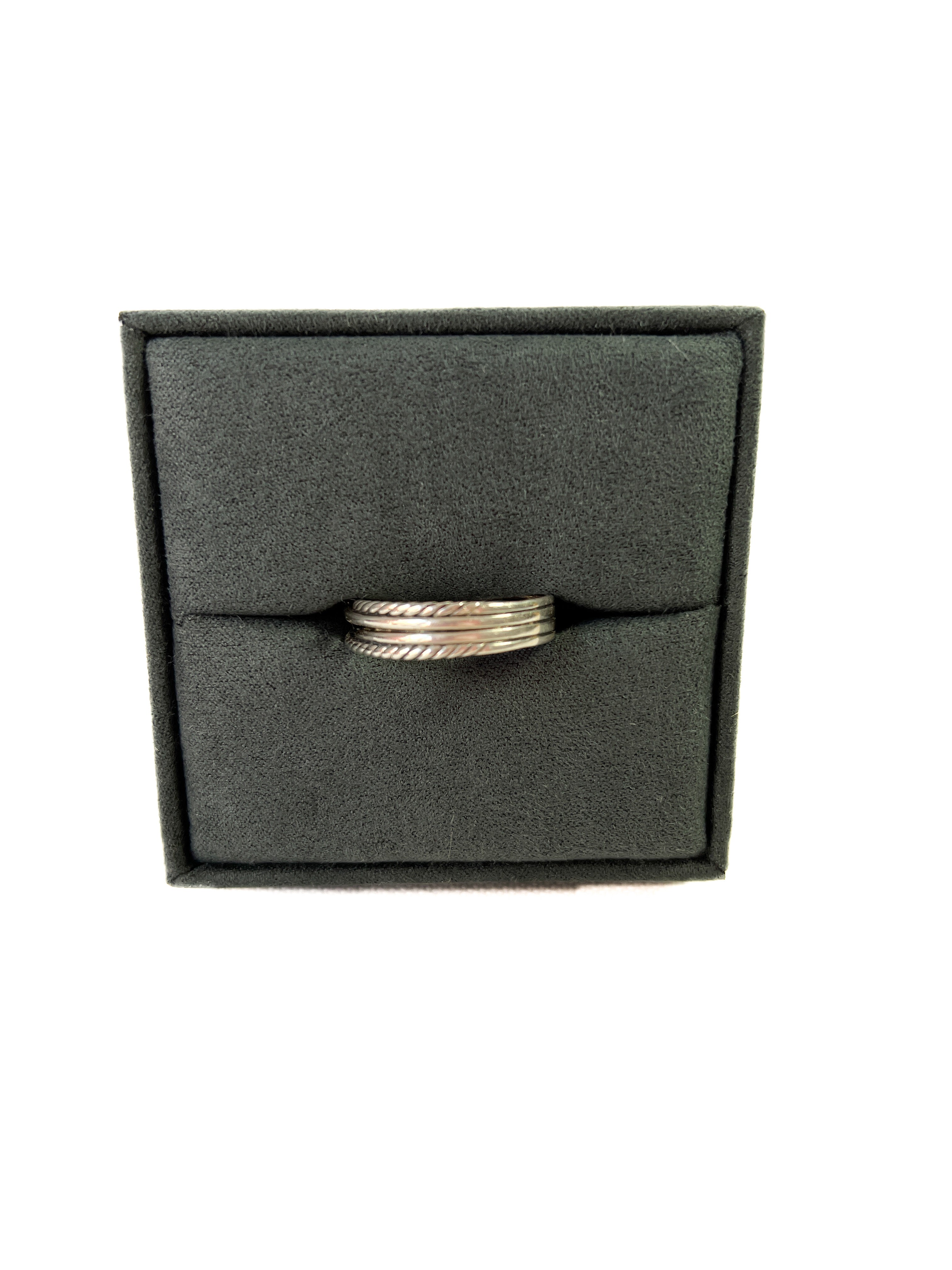 David Yurman crossover 18k gold sterling ring size 12