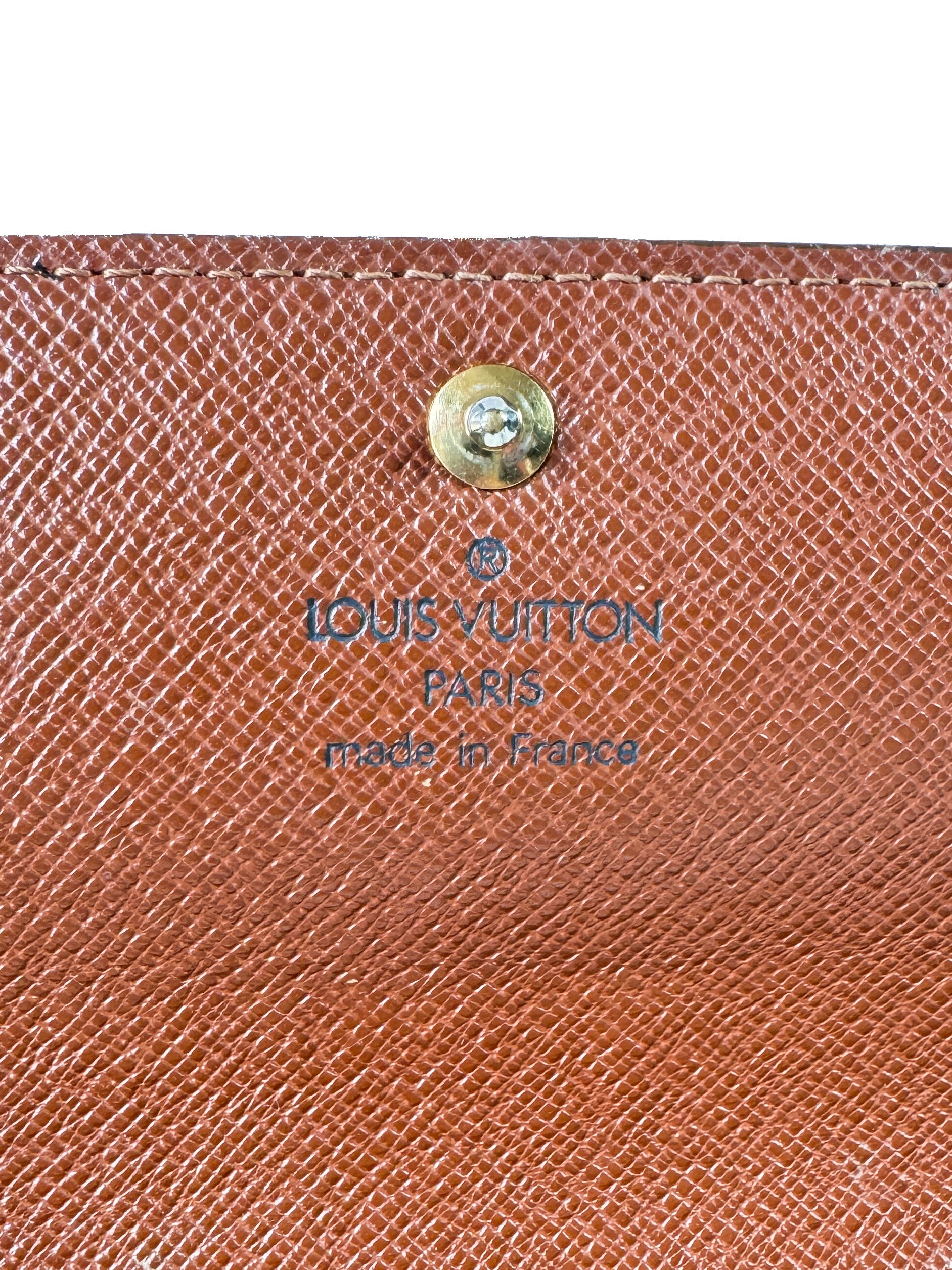 Louis Vuitton monogram Porte Monnaie credit card wallet TH0070