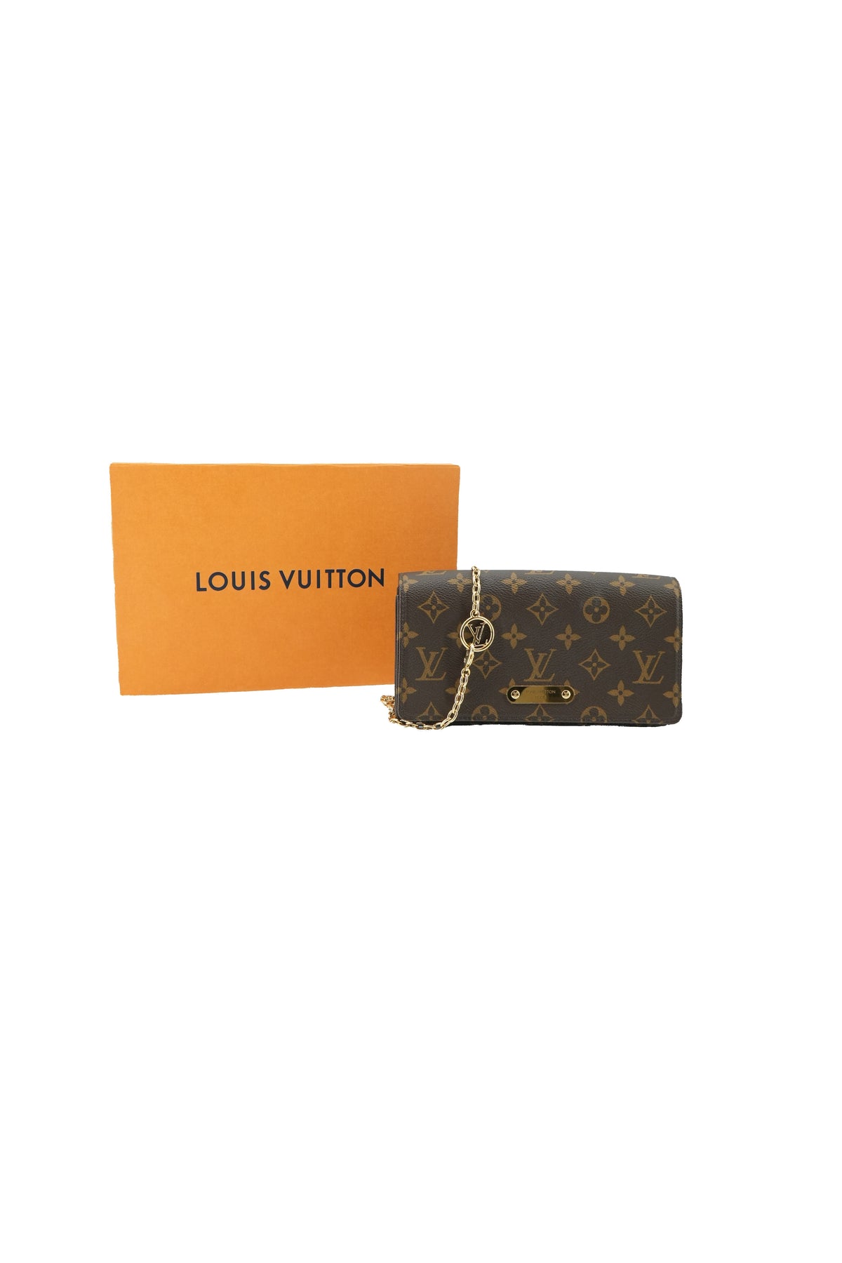 Louis Vuitton monogram Lily wallet on a chain NFC