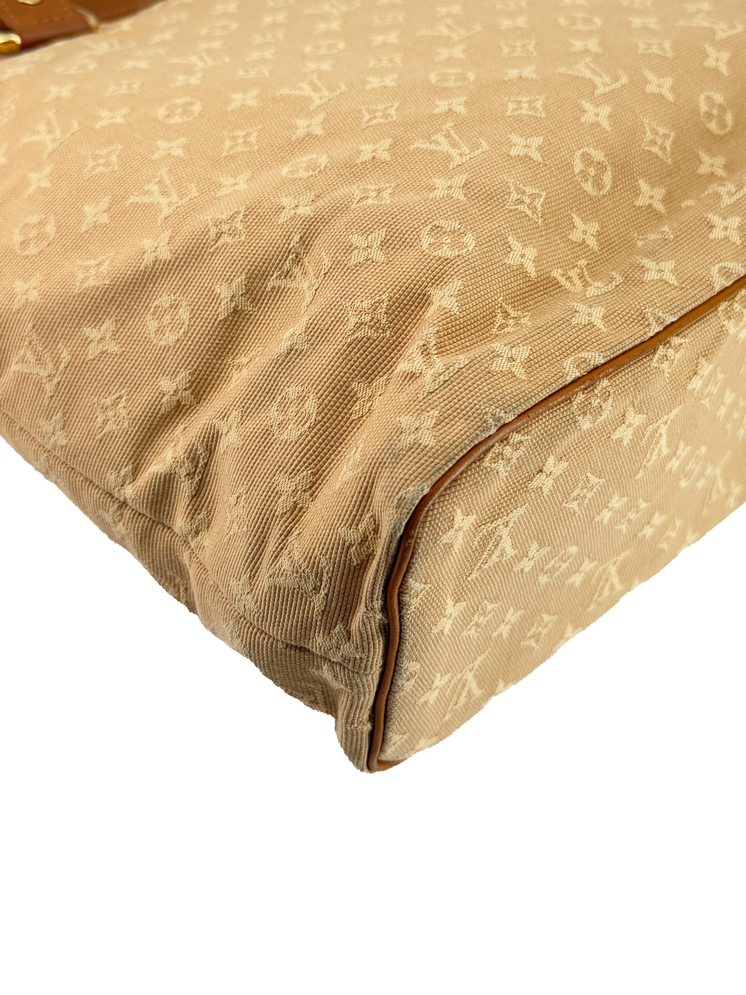 Louis Vuitton beige Mini Lin Lucille tote SR0024