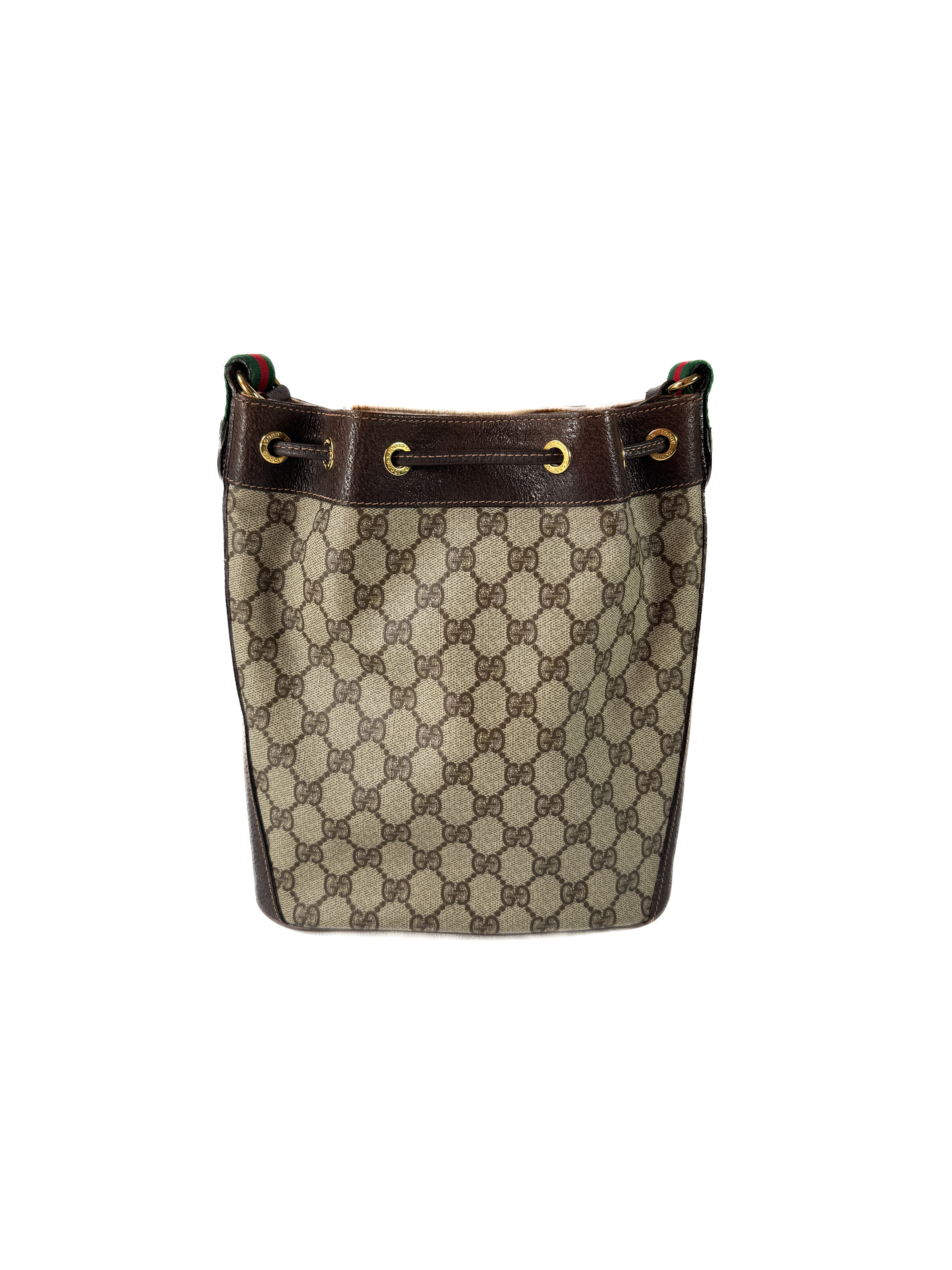 Gucci vintage GG sherry line bucket bag 164-02-034