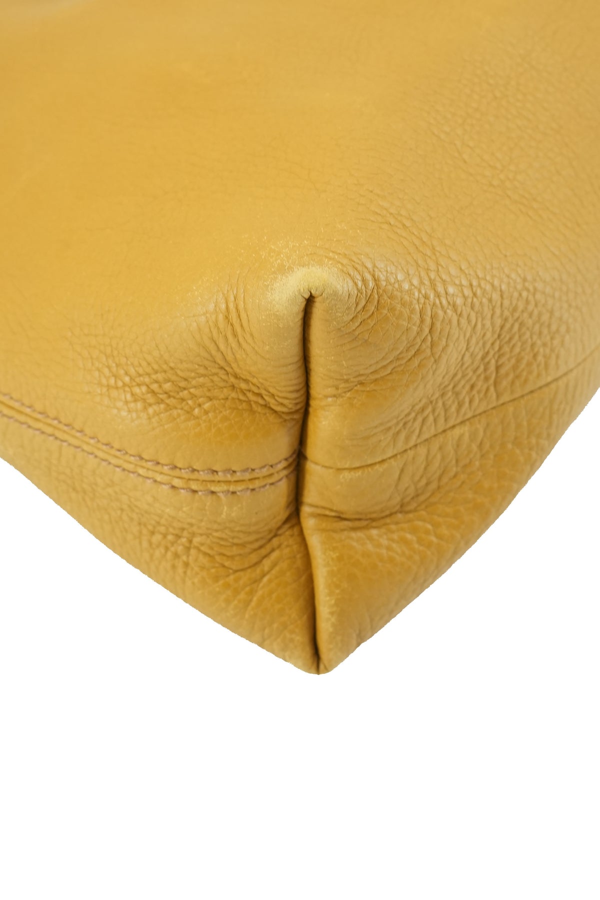 Gucci yellow leather horsebit shoulder bag 232961 001998