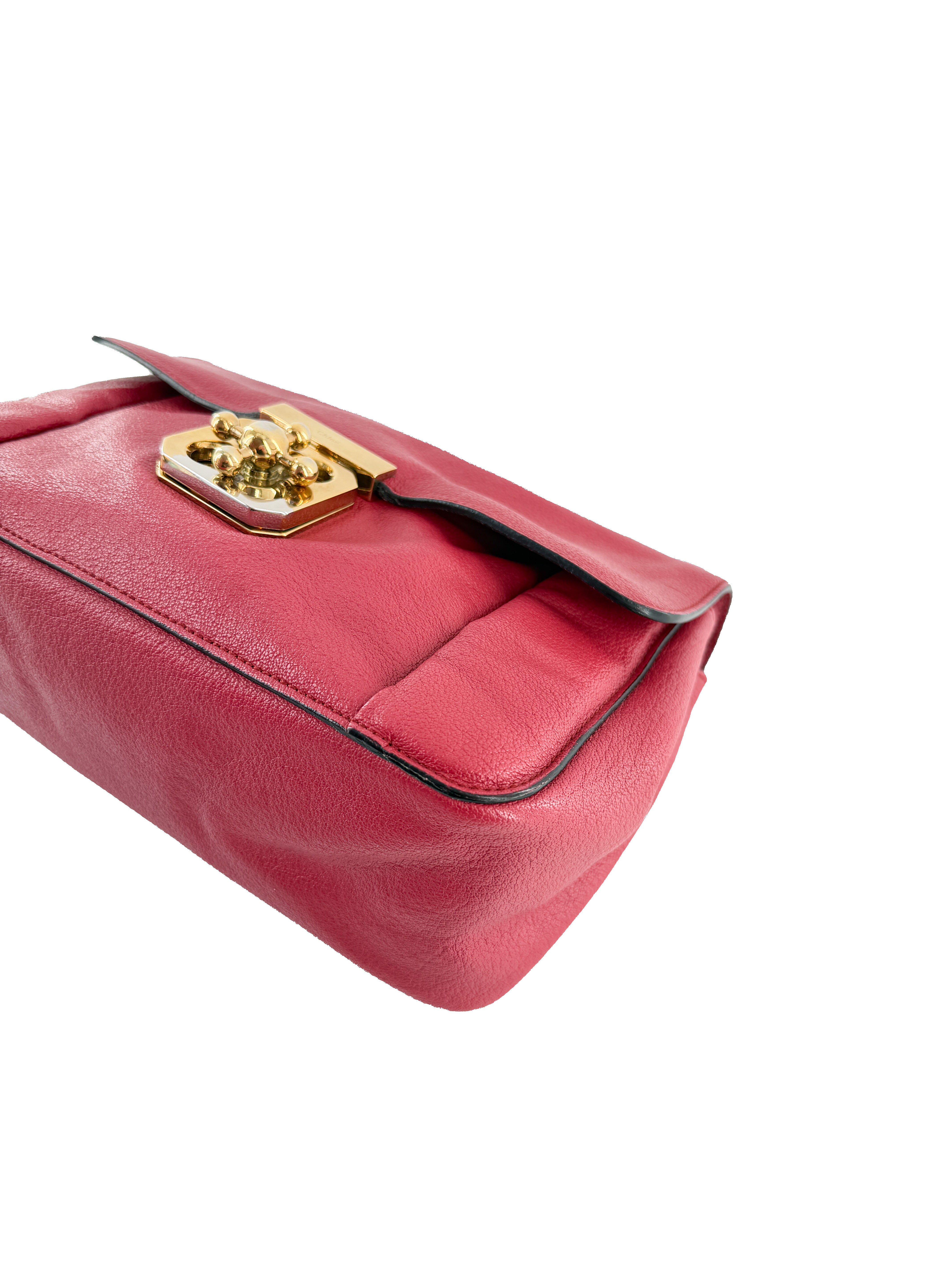 Chloé hot pink medium Elise shoulder bag 001057