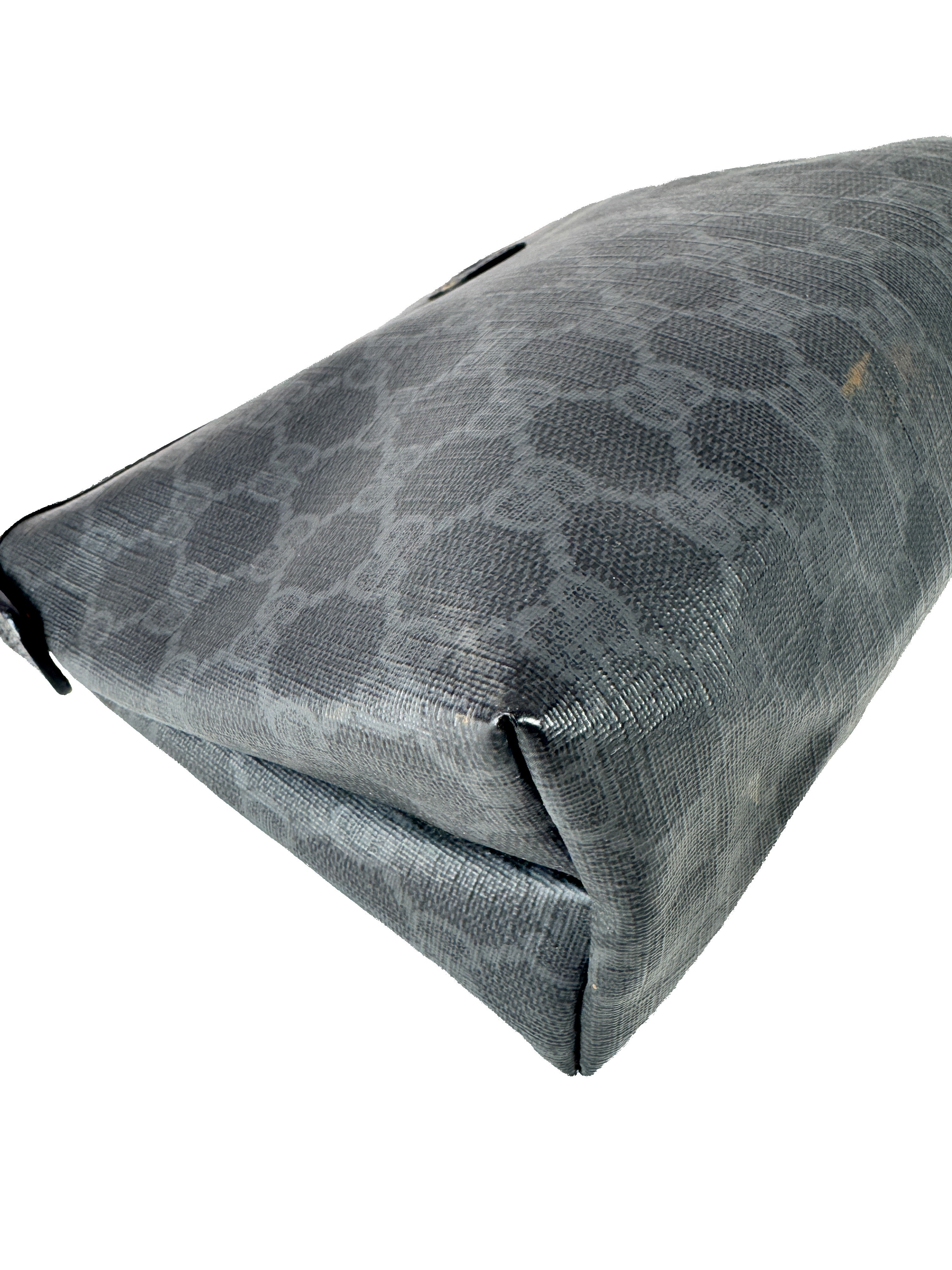 Gucci black GG coated canvas pouch 156.01.045