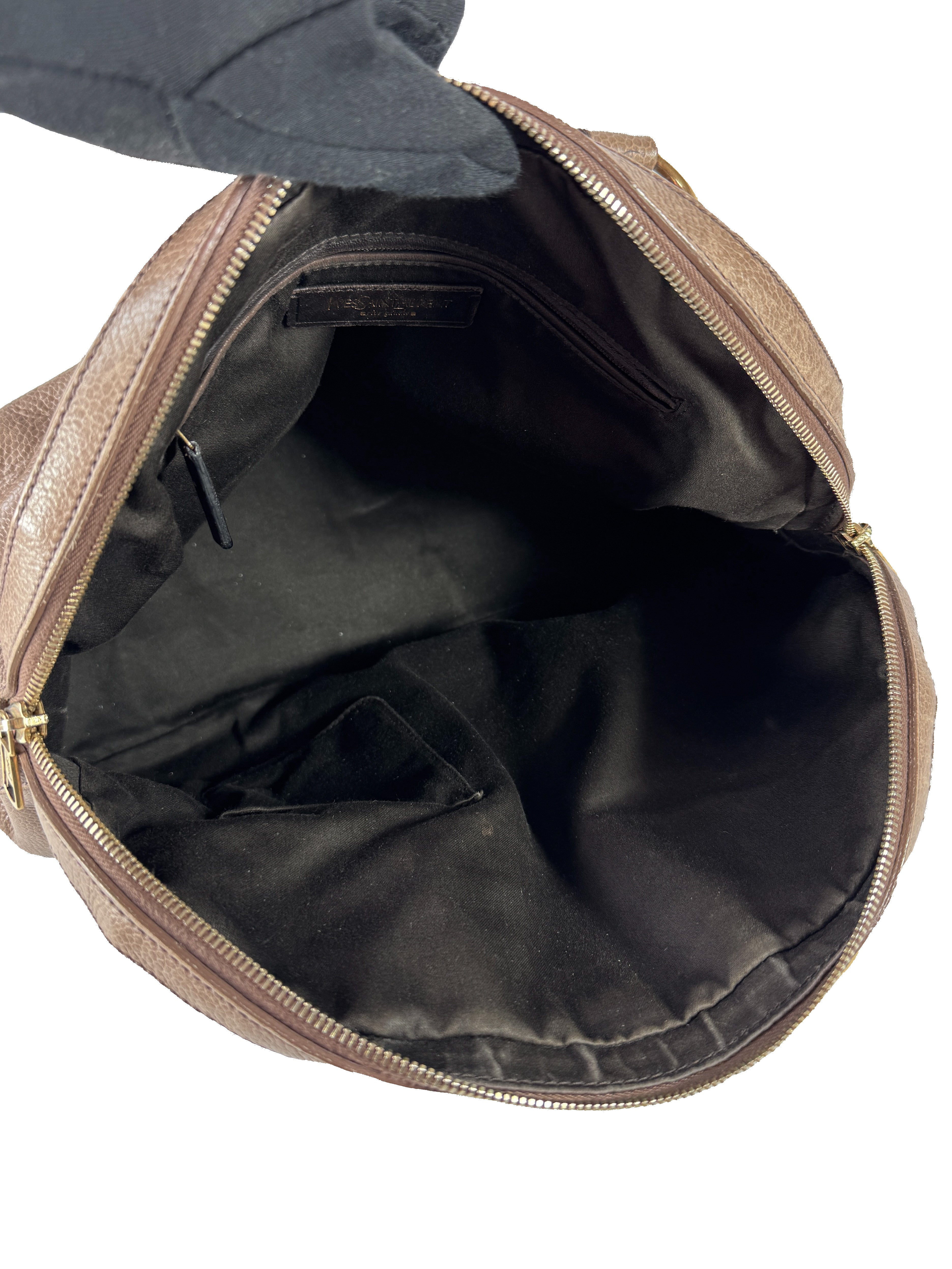 Saint Laurent taupe leather large Muse 002122