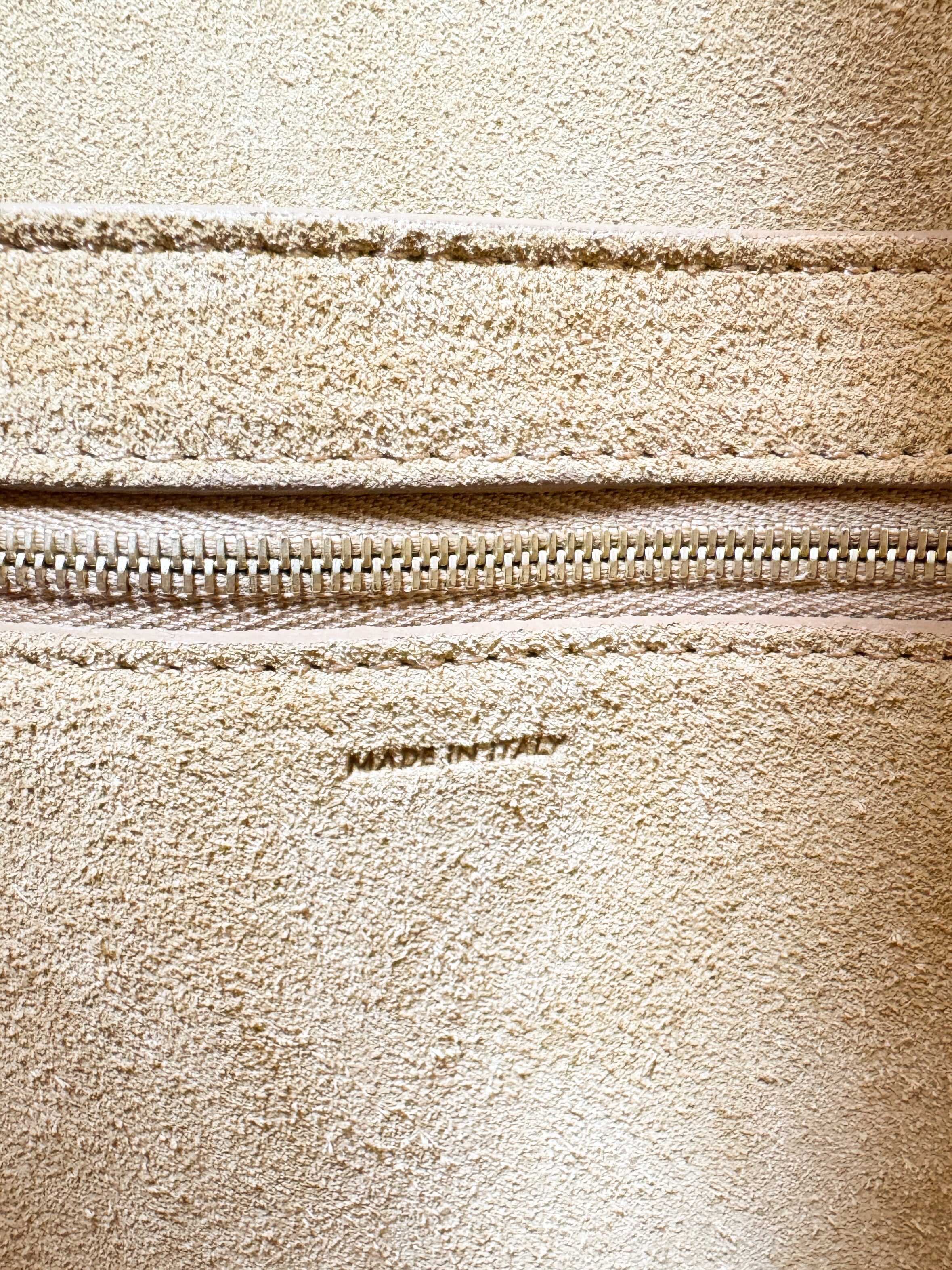 Celine honey beige leather Sangle Seau large U-GM-0159