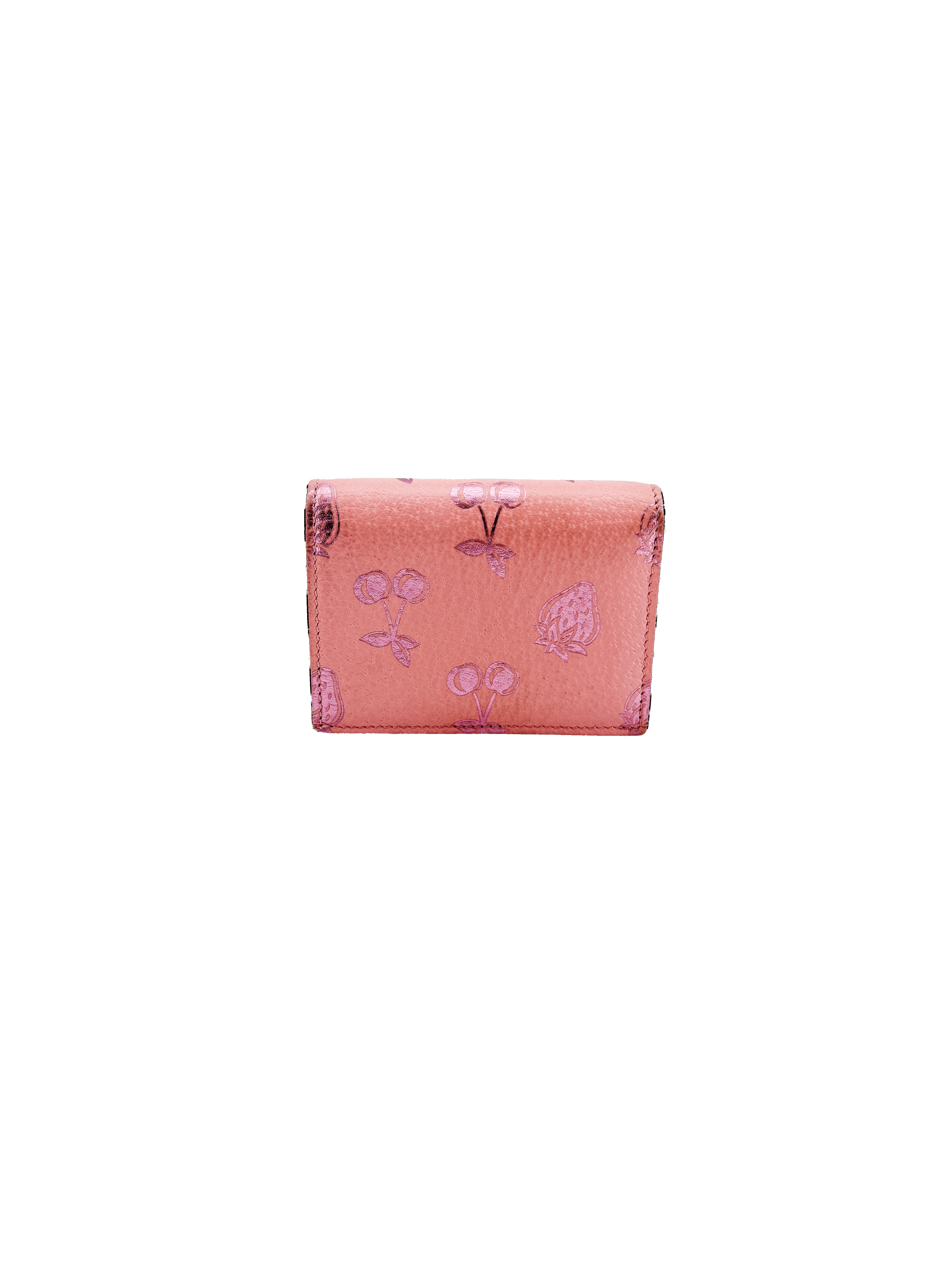 Gucci pink berry Compact wallet 456125-2067