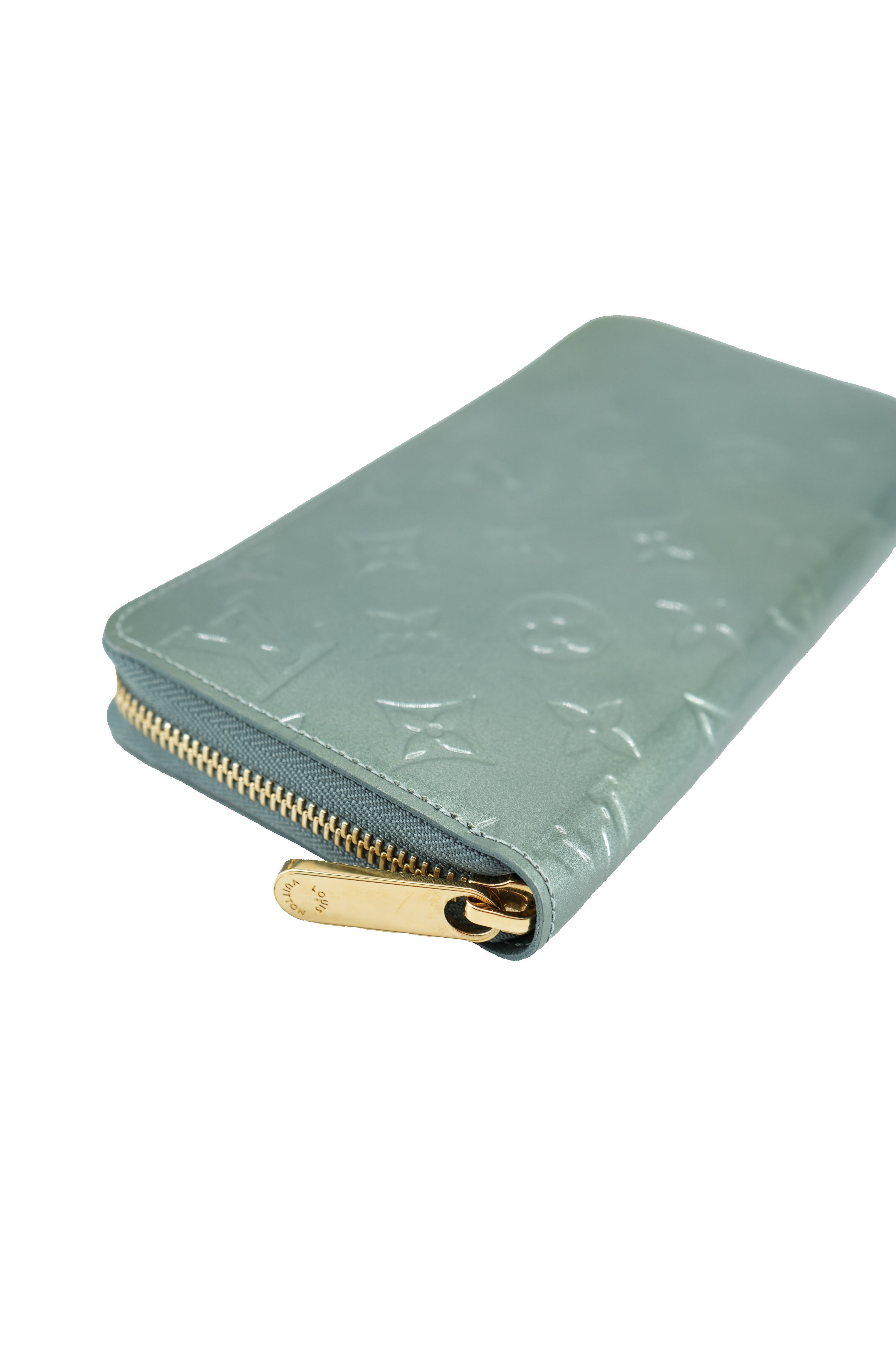 Louis Vuitton monogram Givre vernis zippy wallet SP2131