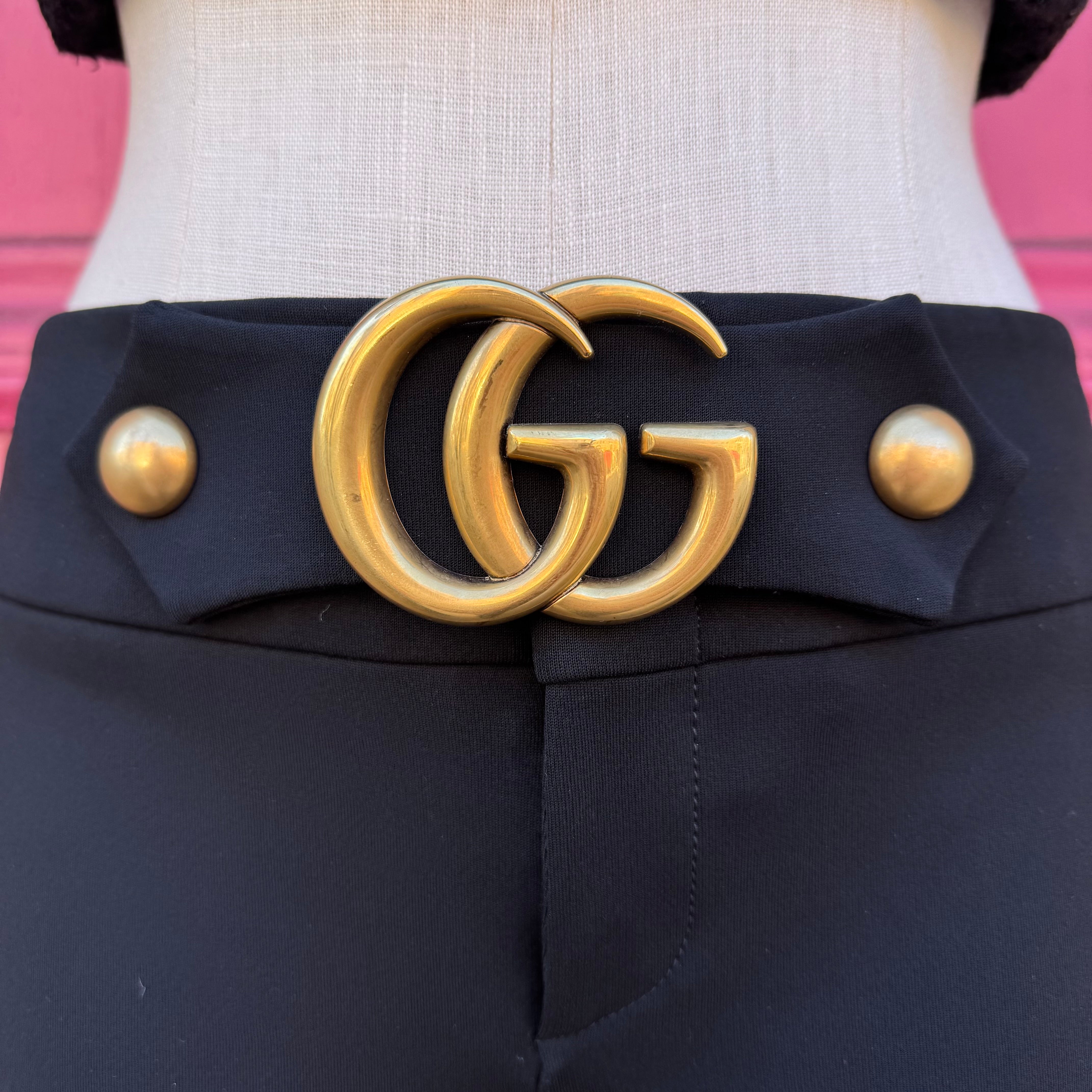 Gucci black GG dress pants size 46 (10)