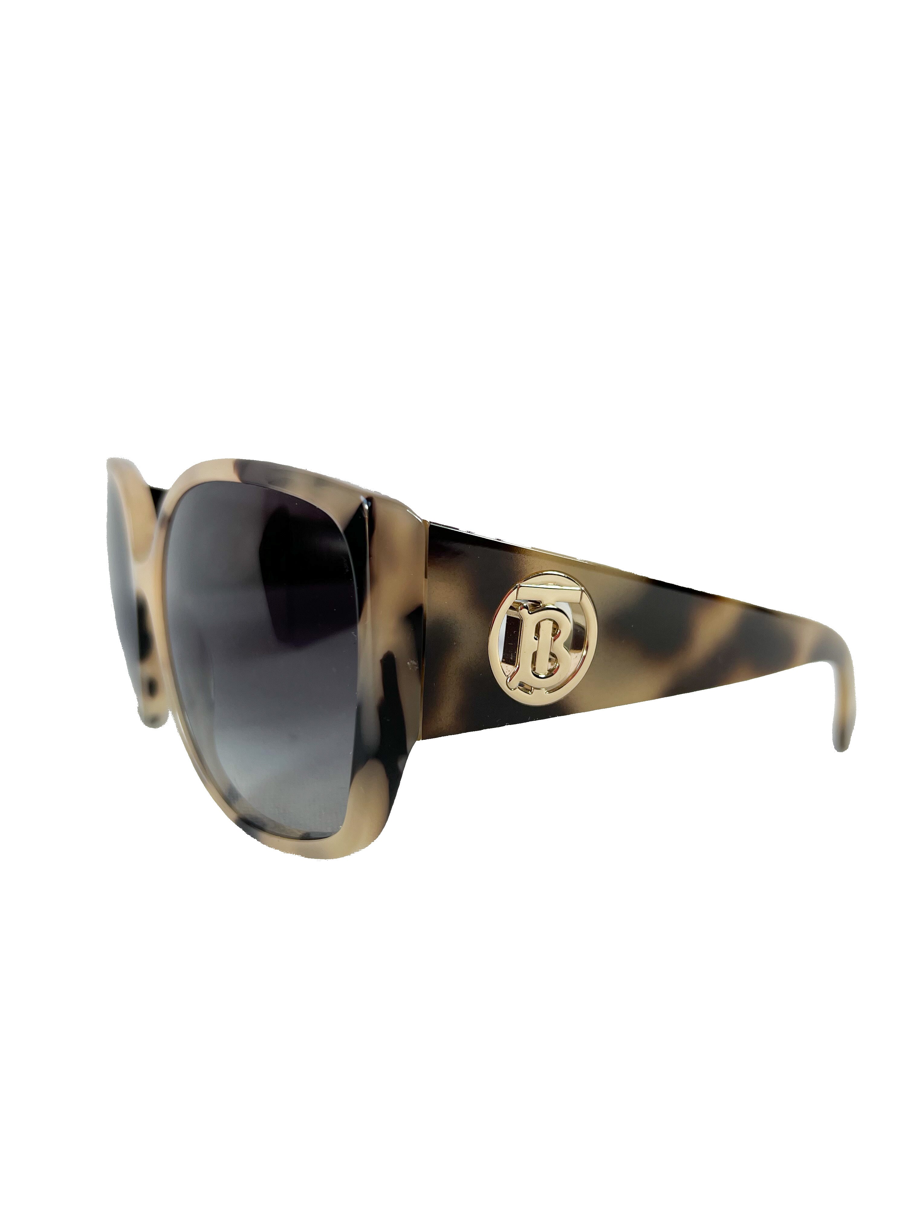 Burberry TB tortoise sunglasses CASE