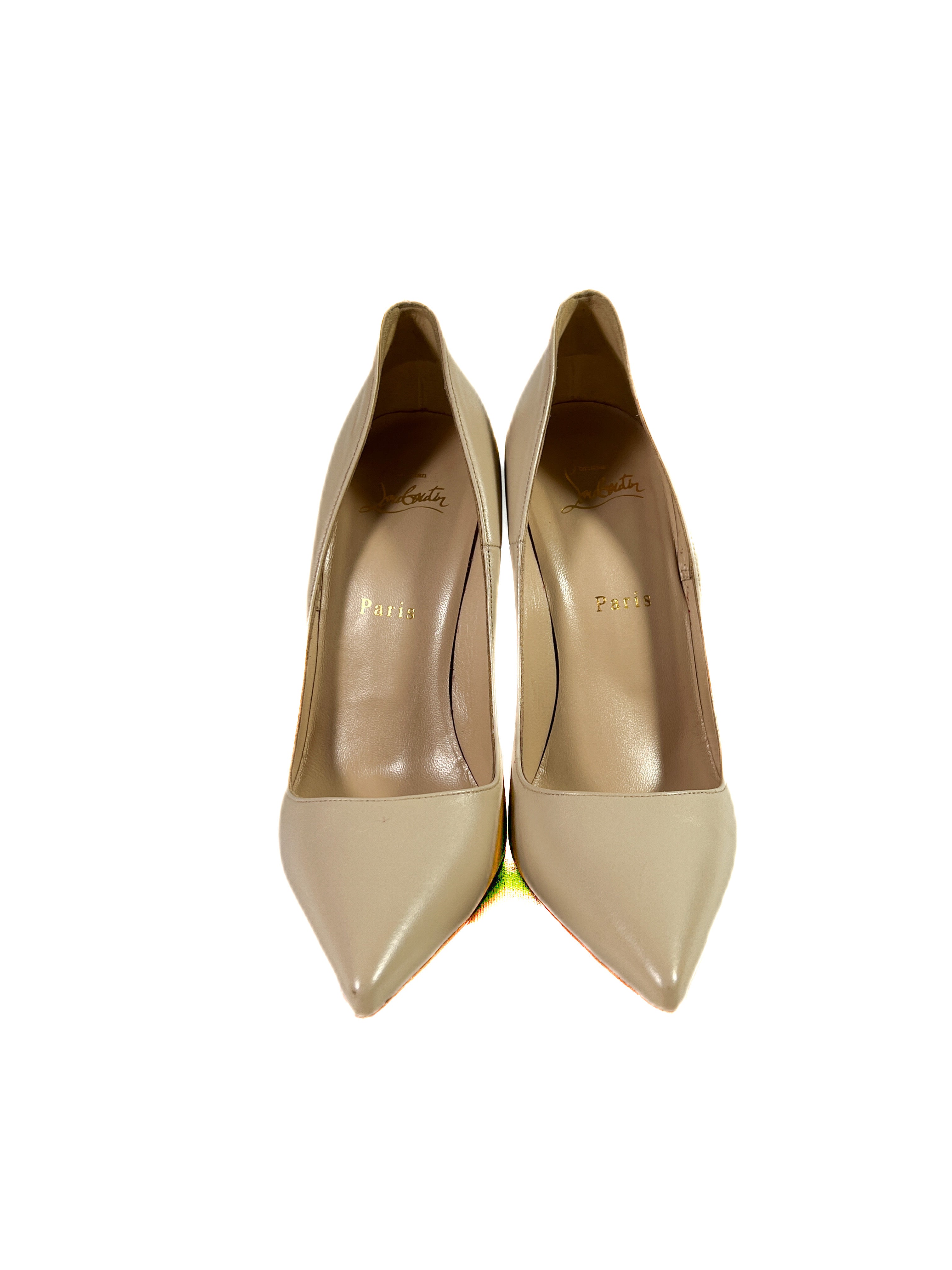 Christian Louboutin So Kate 120 nude pumps size 39