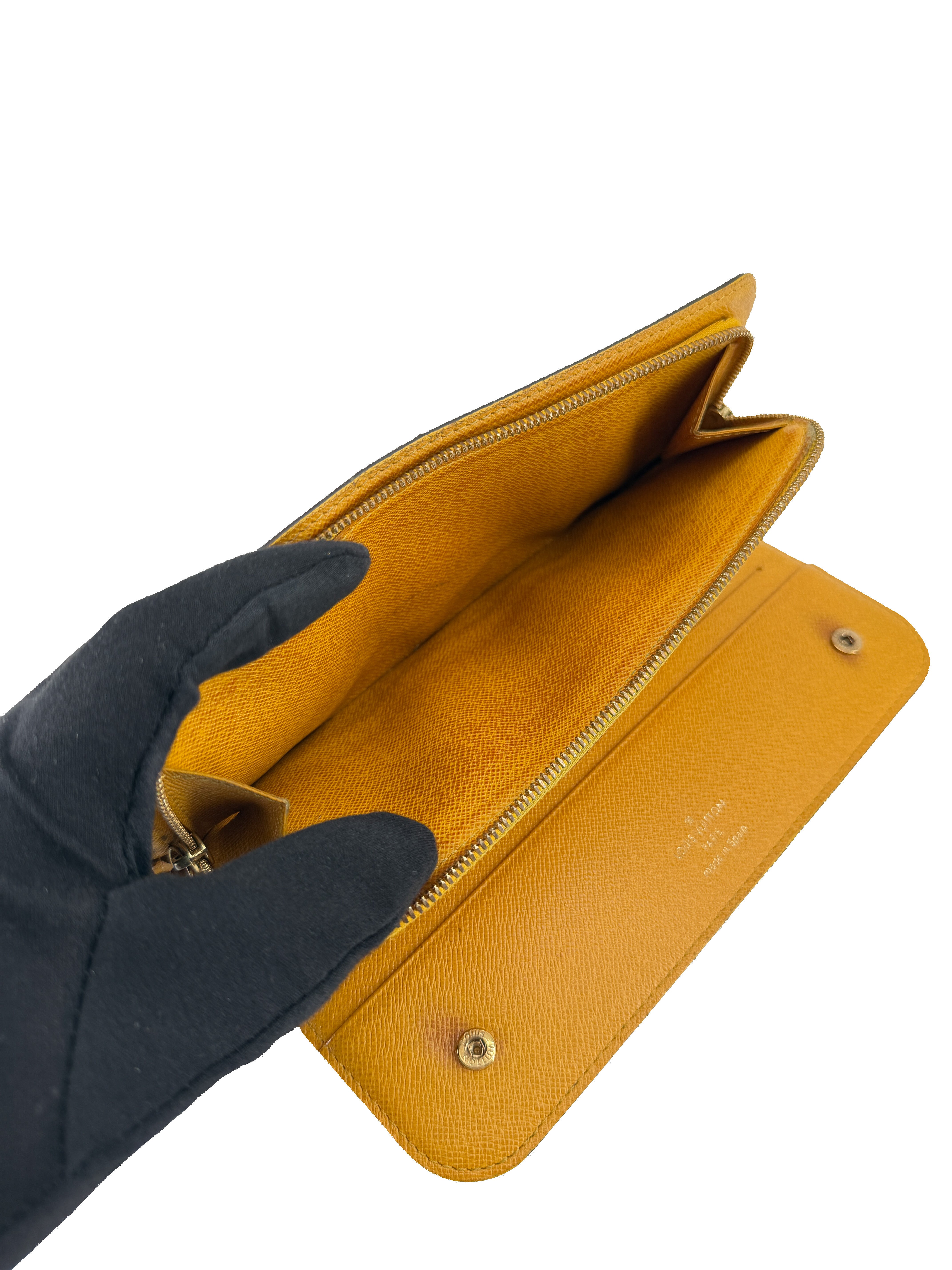 Louis Vuitton monogram yellow Insolite wallet CA2180