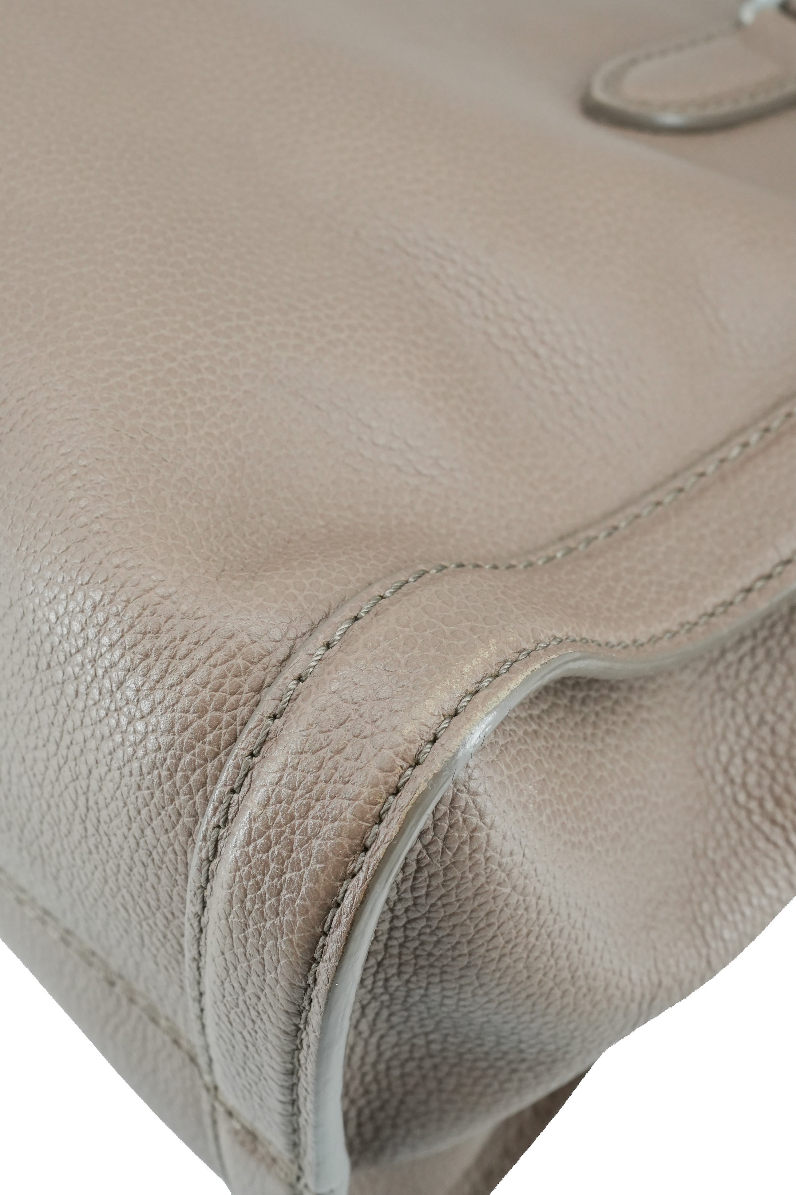 Alexander McQueen taupe small Skull padlock tote