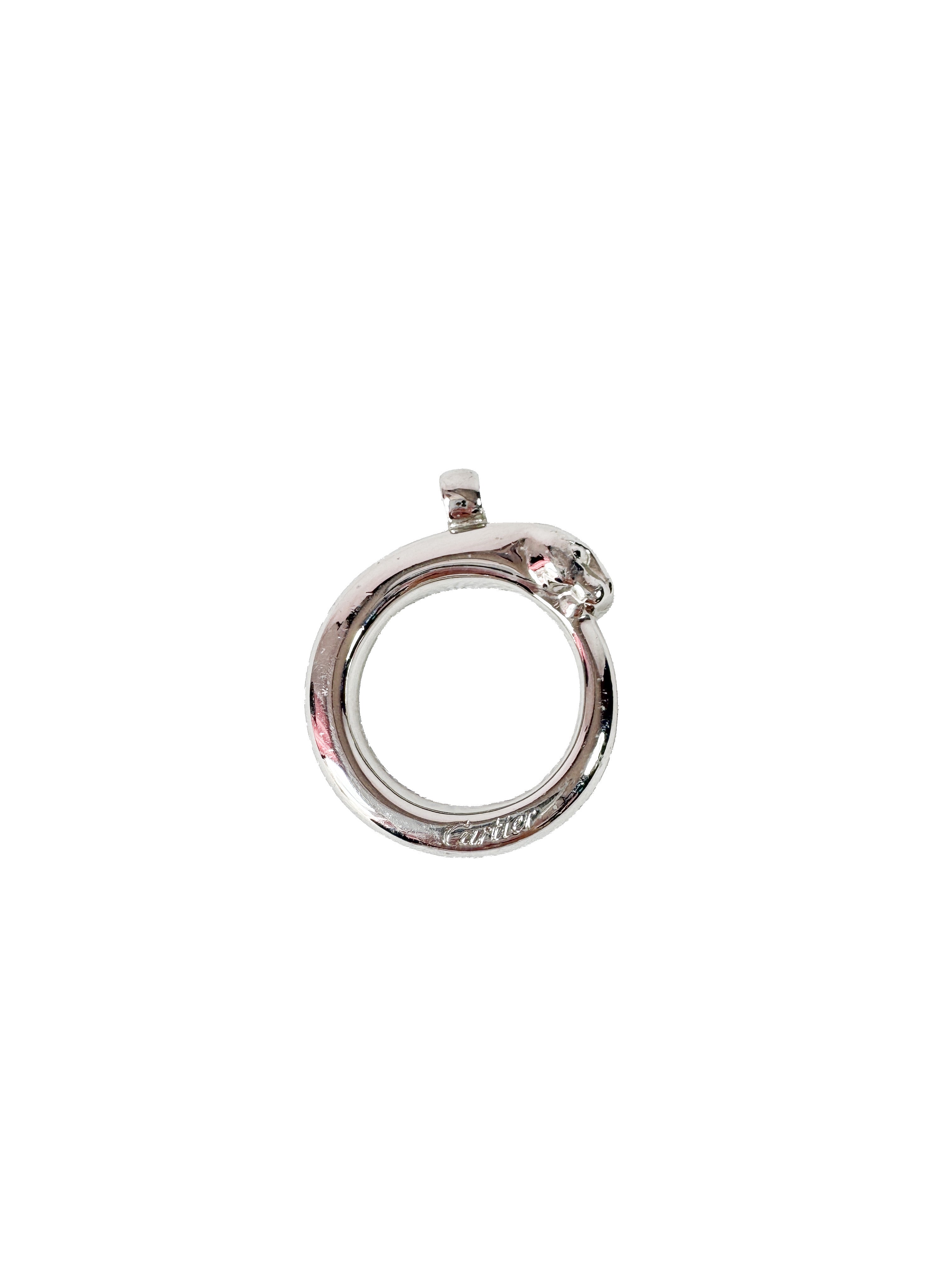 Cartier silver tone Panthere keyring