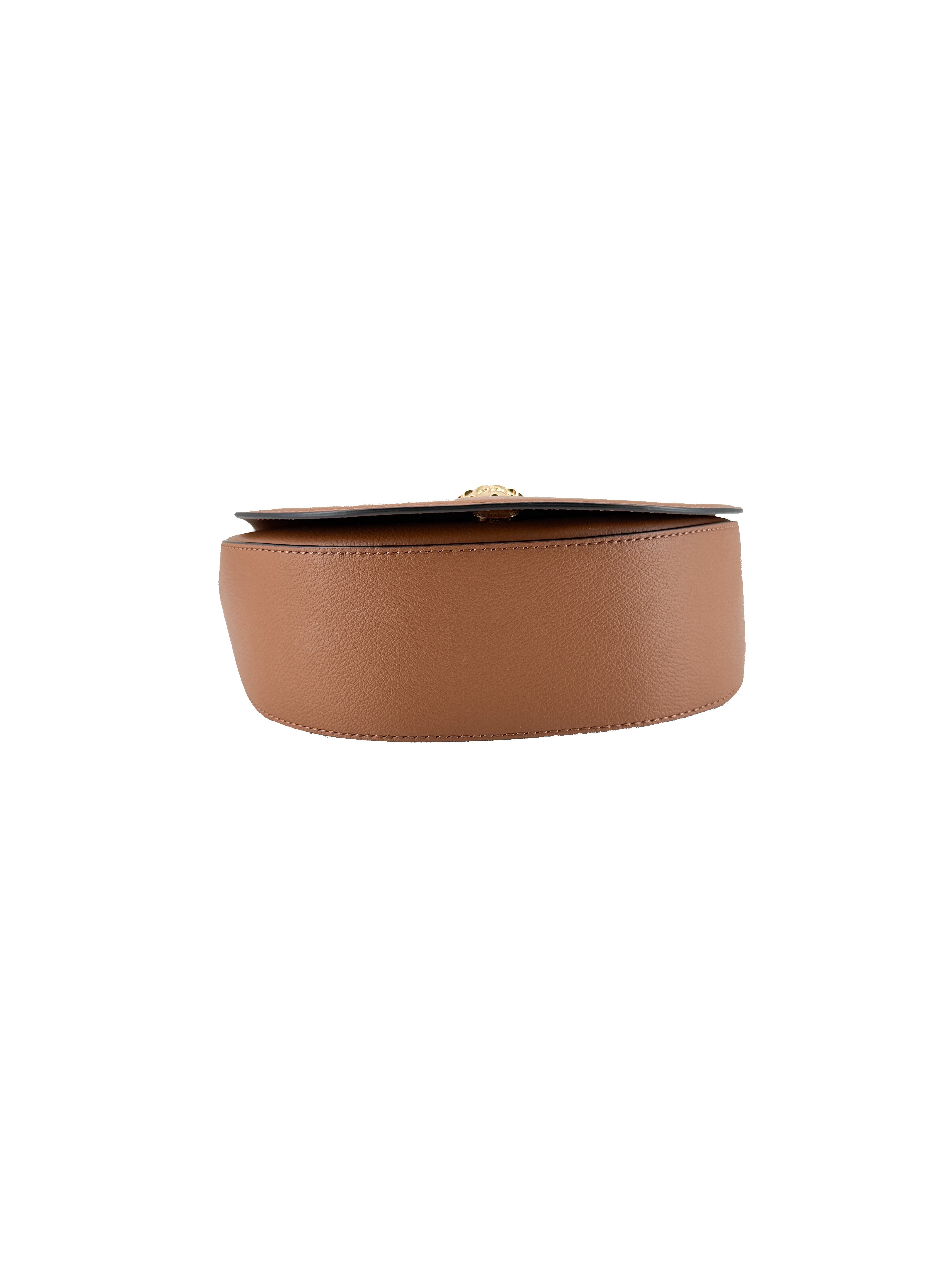 Versace brown leather La Medusa bag
