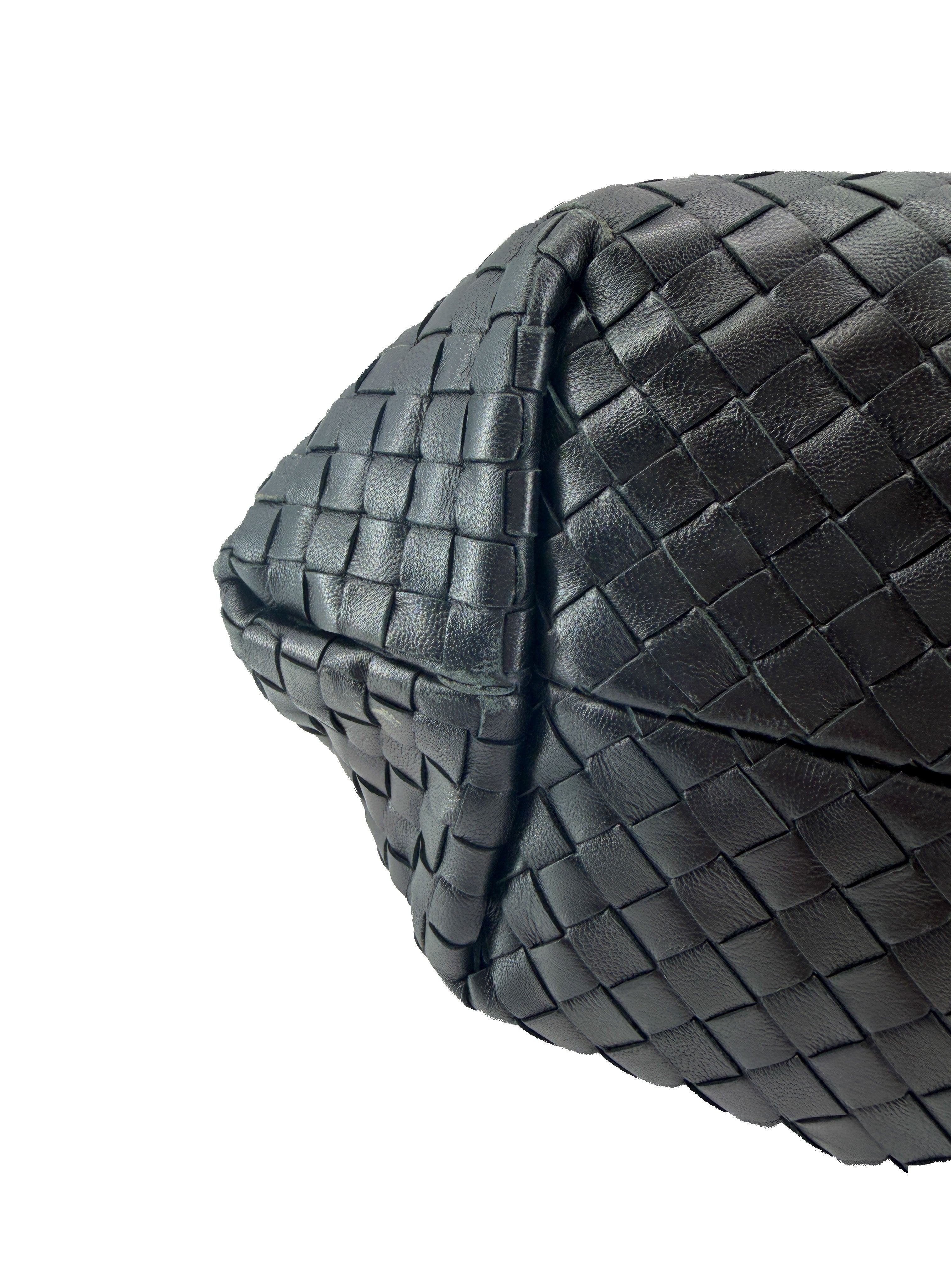 Bottega Veneta black Intrecciato Capri tote B04570259K