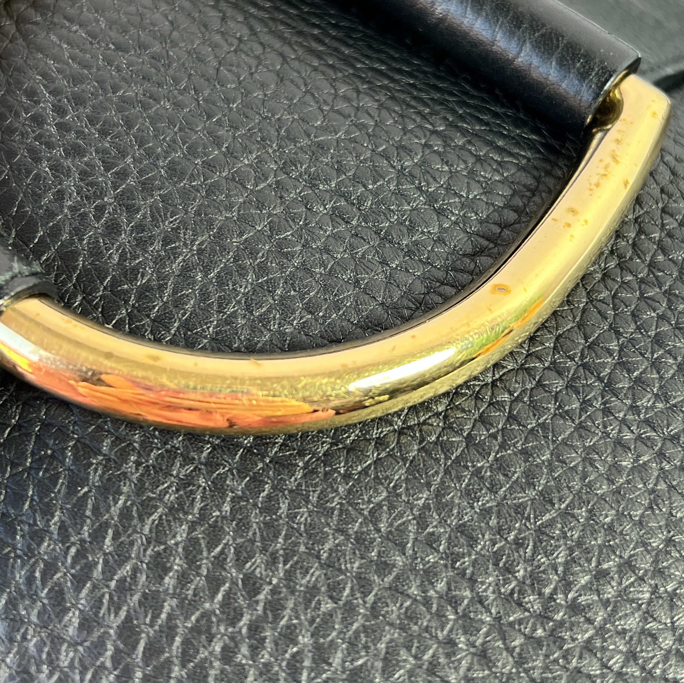 Dolce & Gabbana black leather shoulder hobo bag