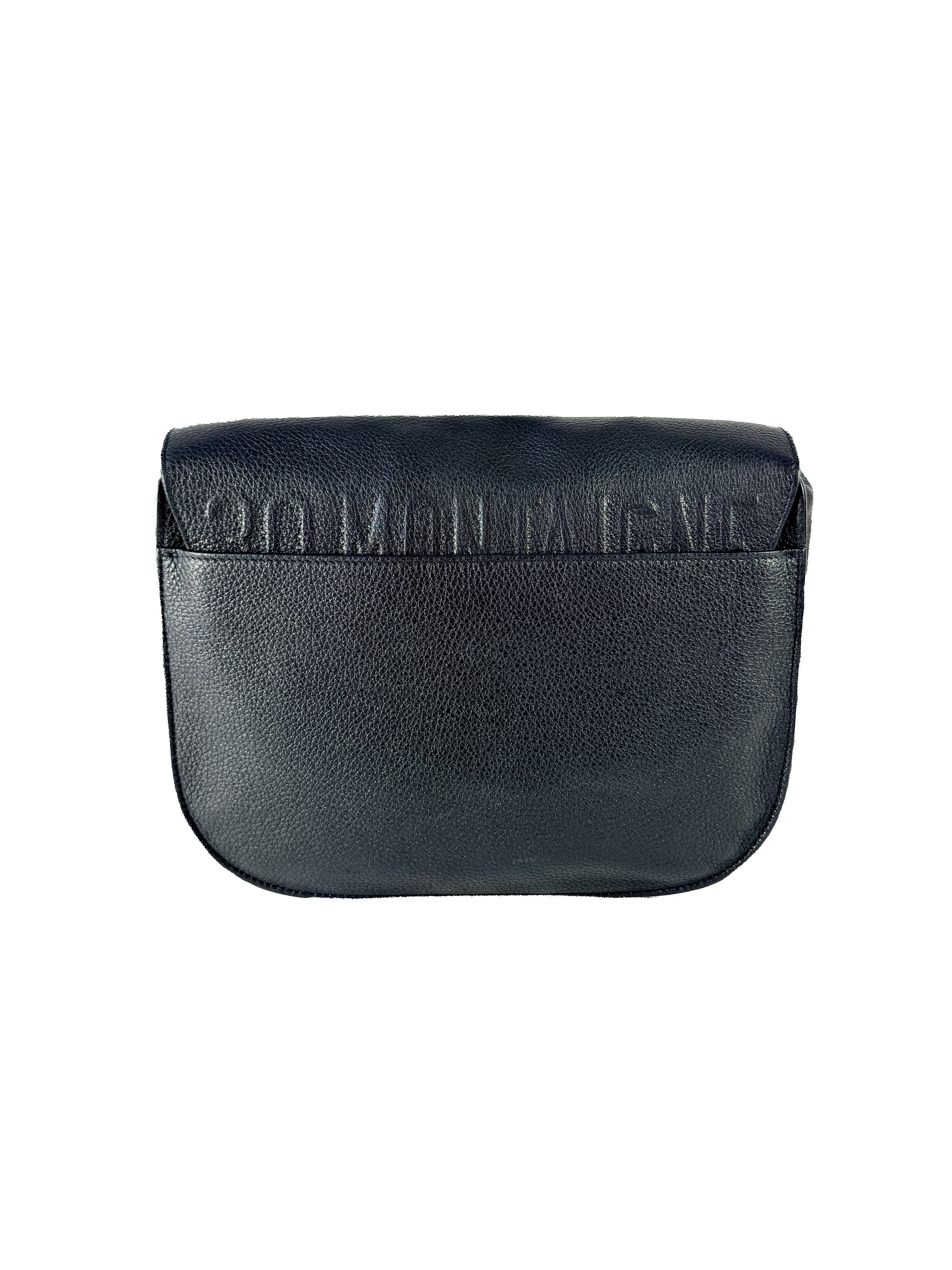 Dior black leather Bobby grained calfksin shoulder bag 06-BO-0214(2024)