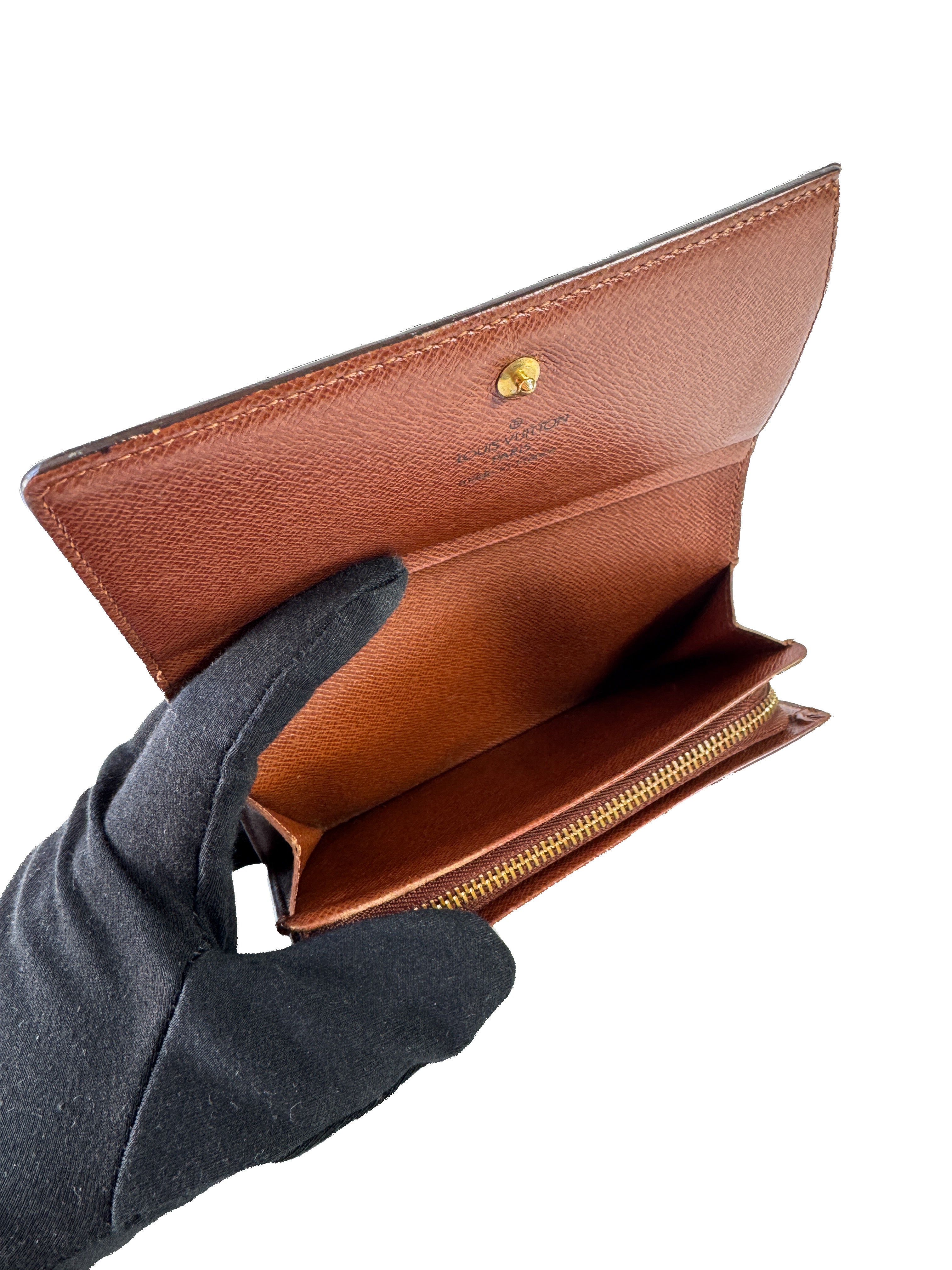 Louis Vuitton porte monnaie billets tresor monogram wallet SP0062 *as is*