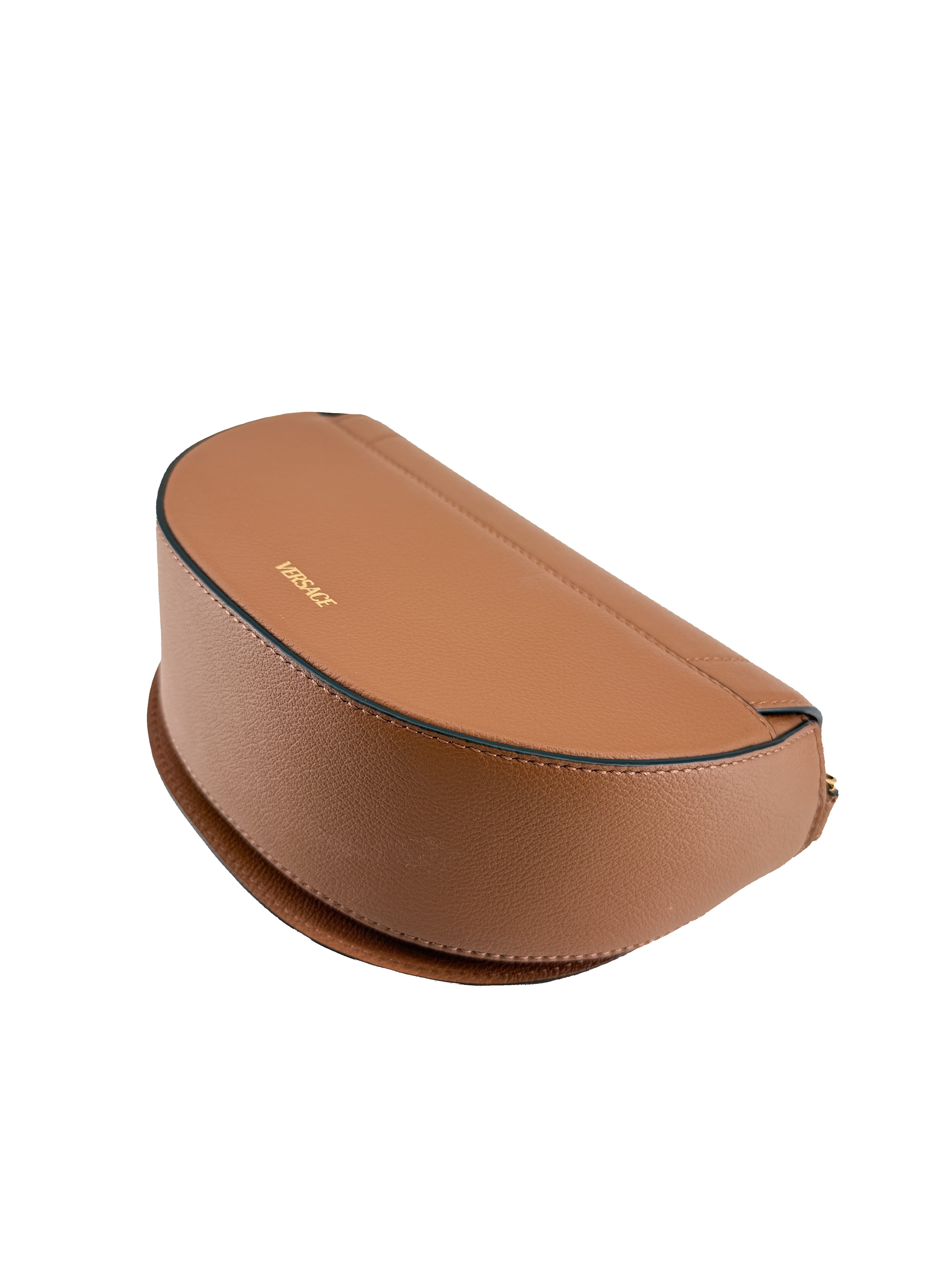 Versace brown leather La Medusa bag