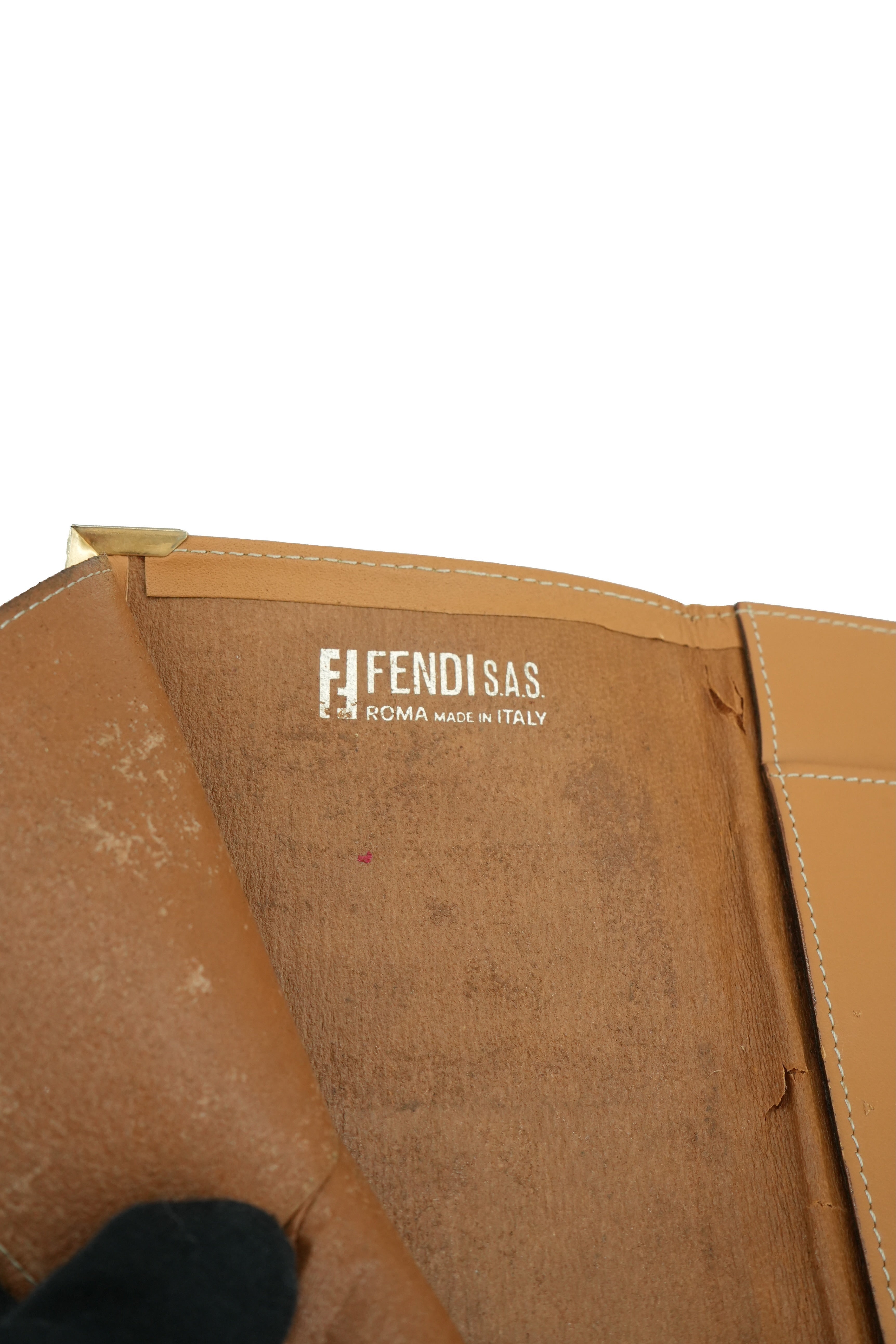 Fendi vintage Zucca coated canvas bill wallet