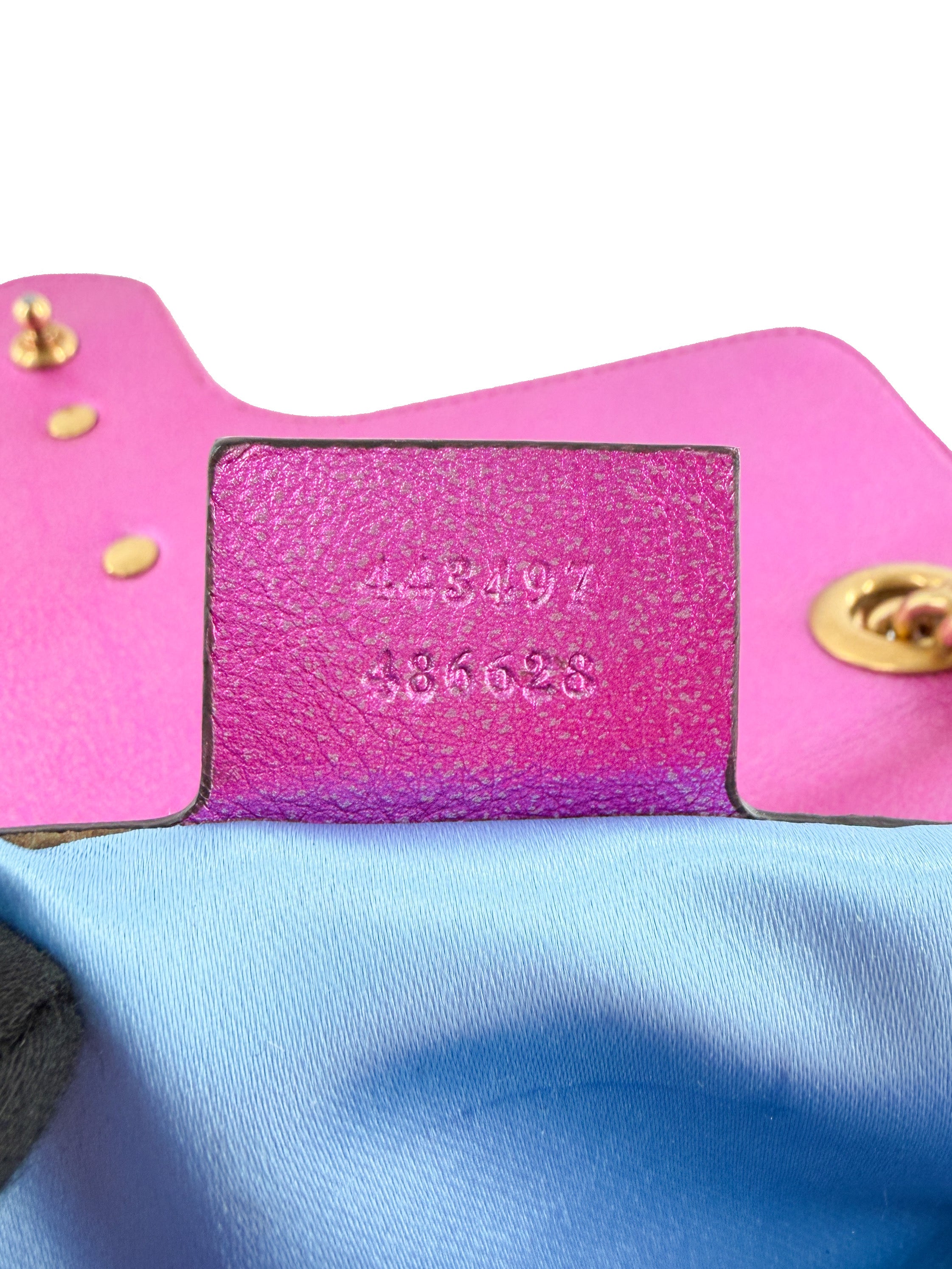 Gucci GG Marmont Flap Bag Matelasse Leather Small pink 443497486628