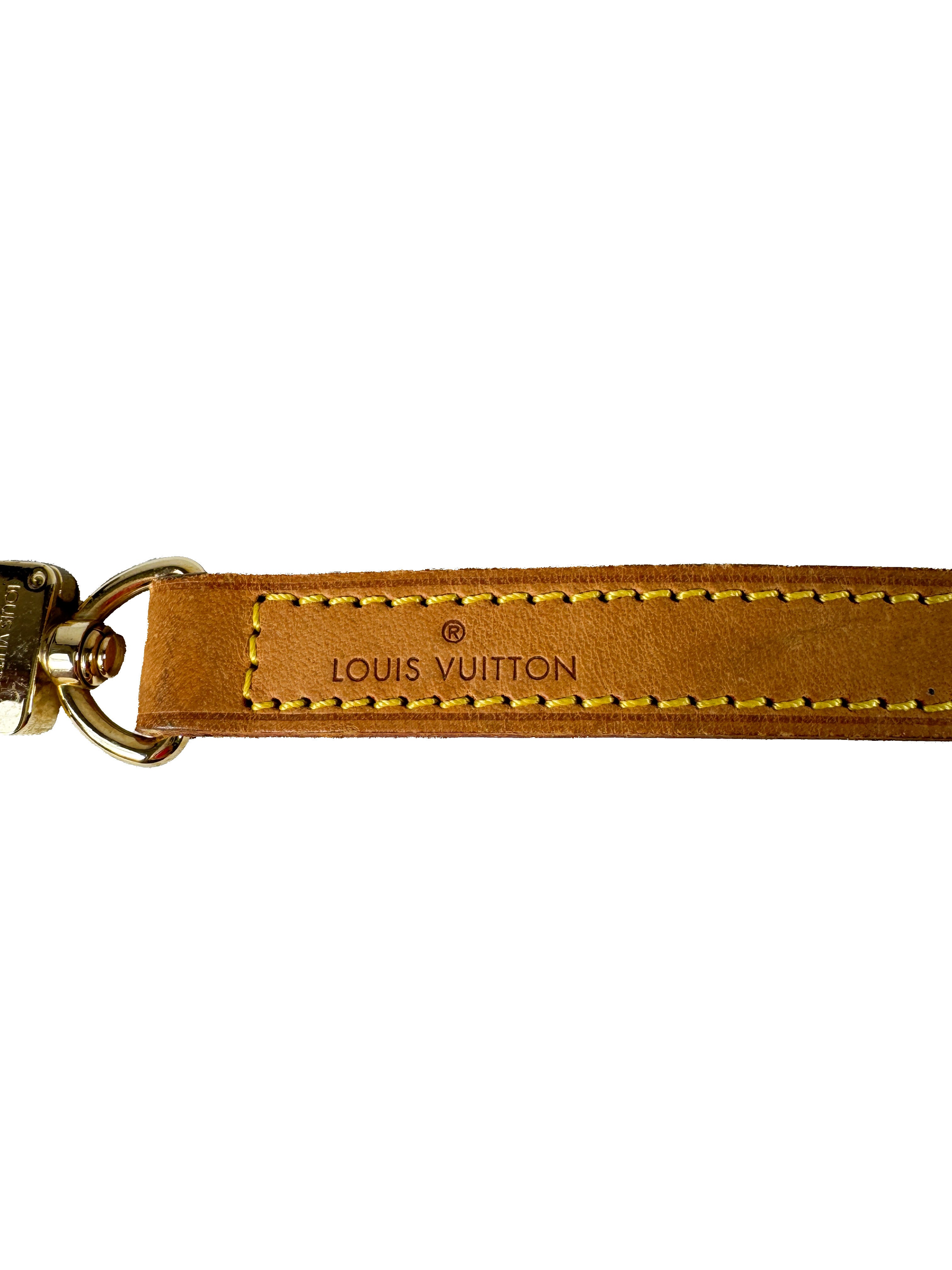 Louis Vuitton narrow medium vachetta strap