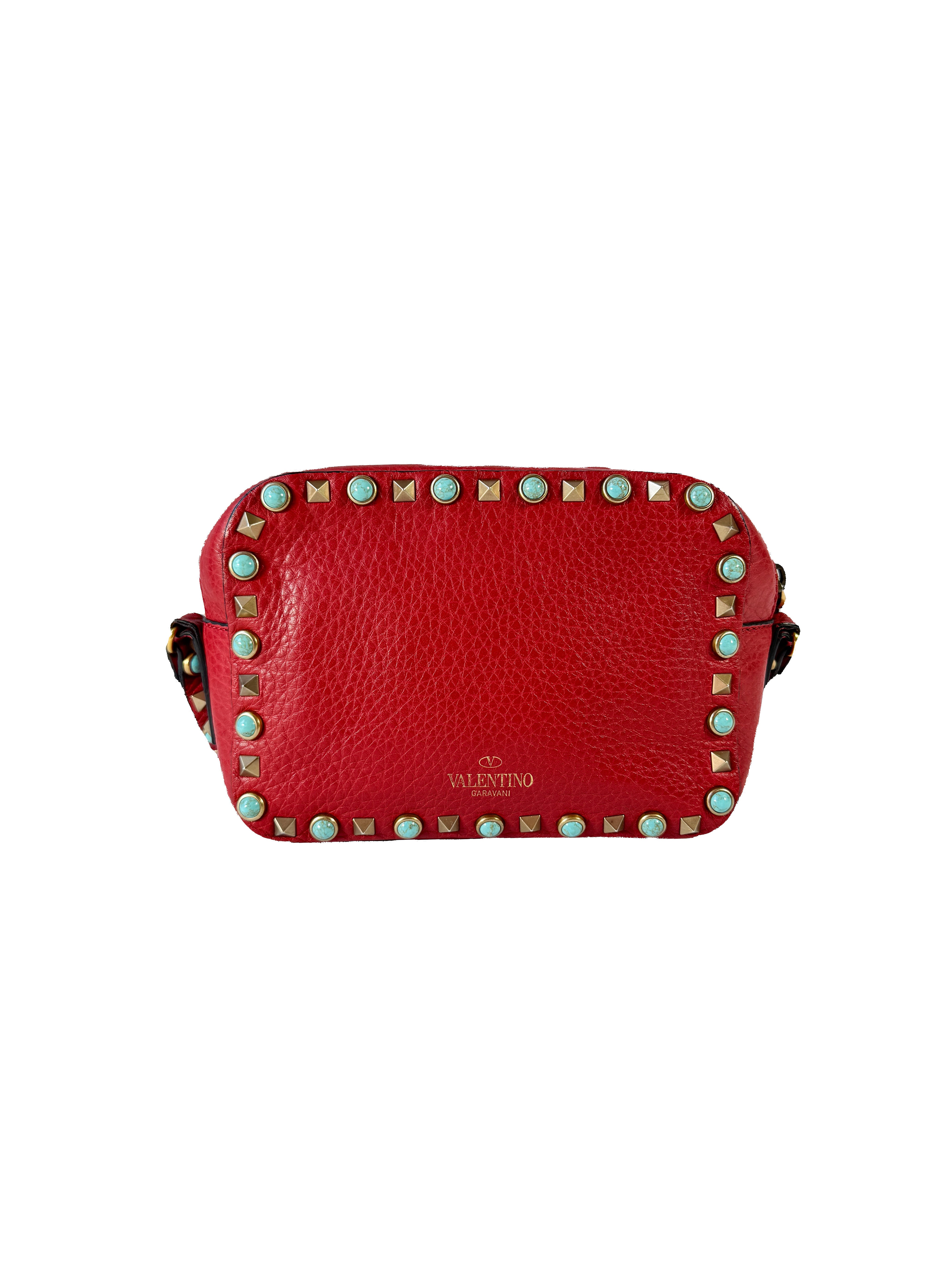 Valentino Garavani red rockstud crossbody BG-L809V012