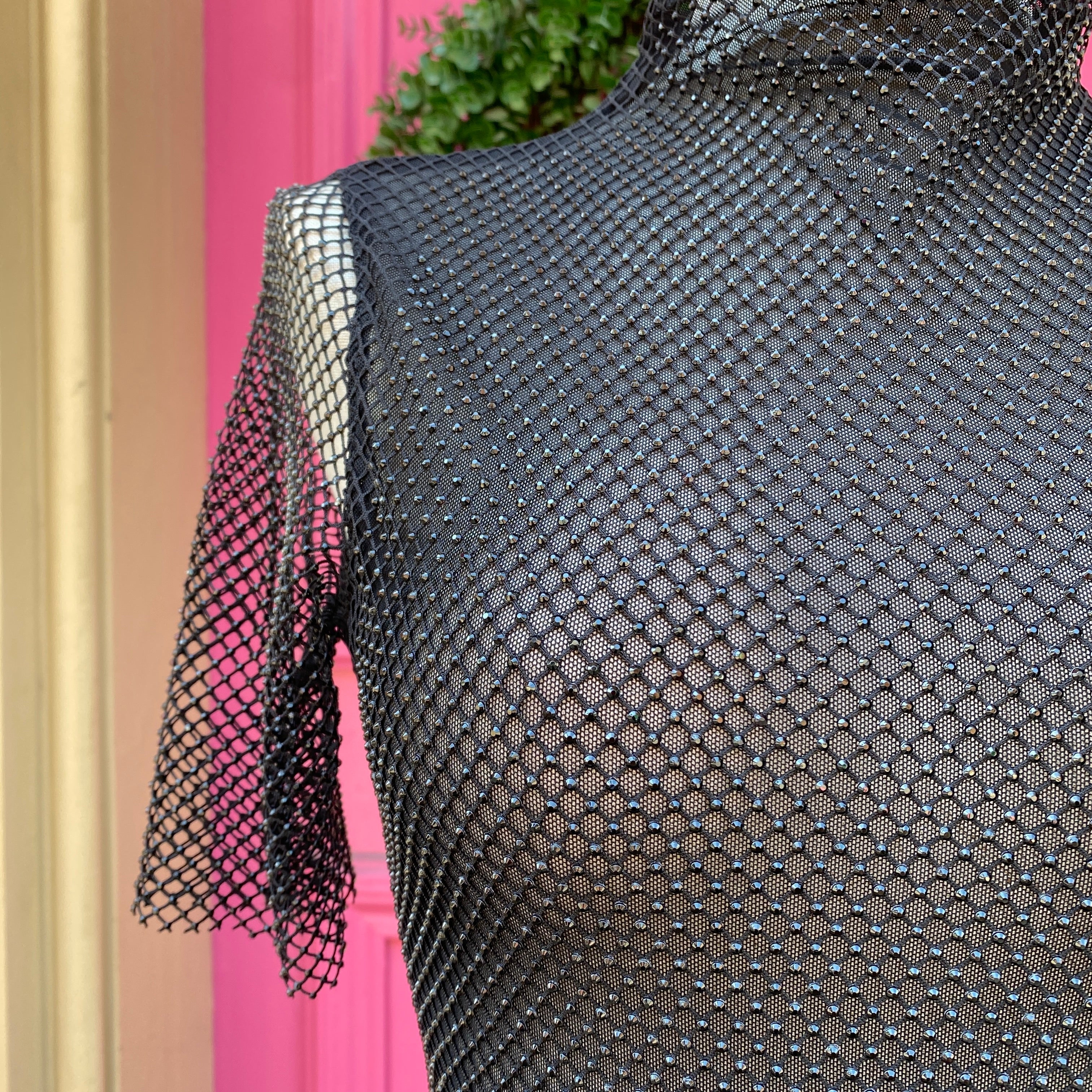 Amy Lynn black short sleeve dress size XS/S NWT