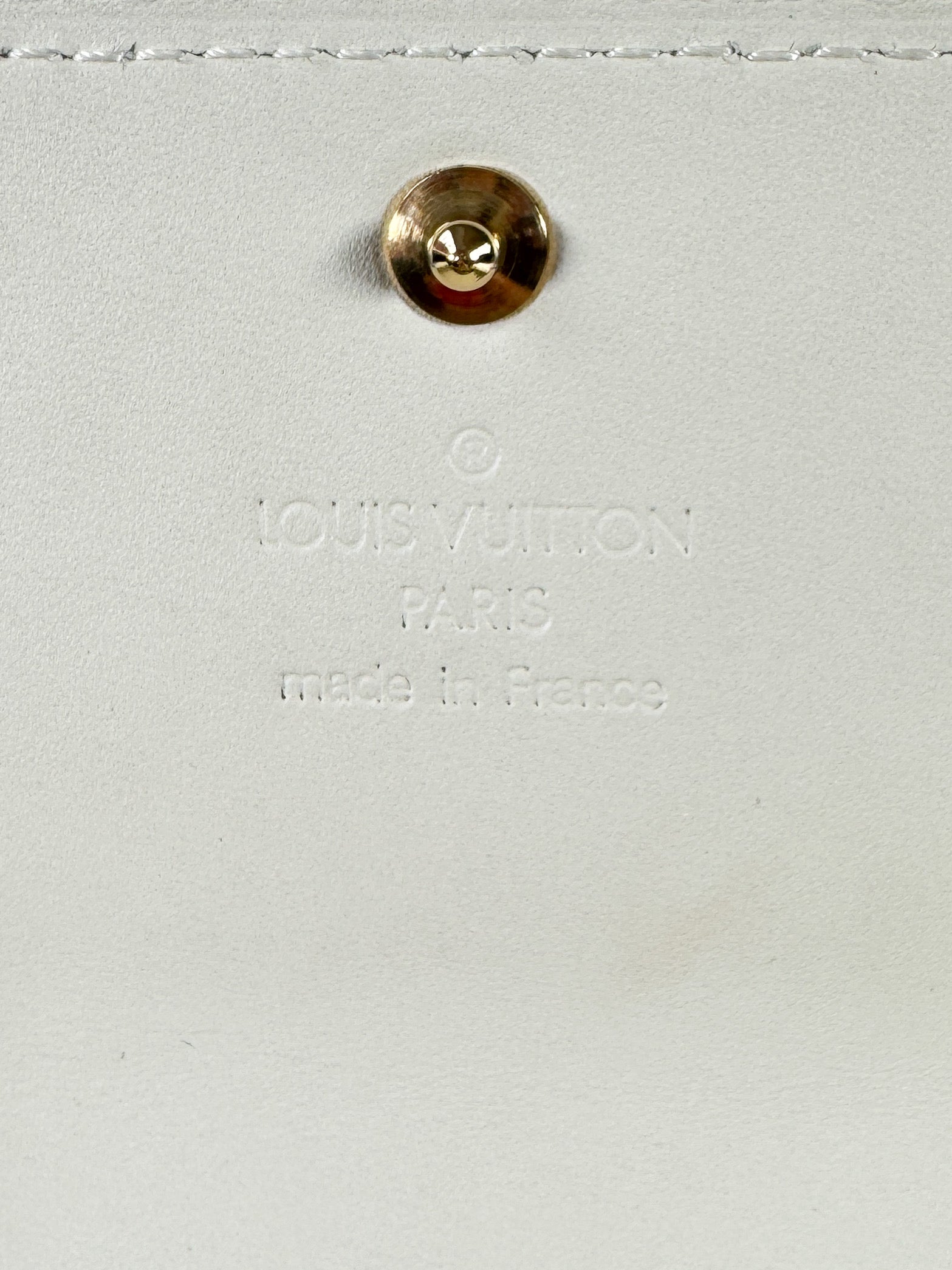 Louis Vuitton monogram Vernis cream Sarah wallet TH0055