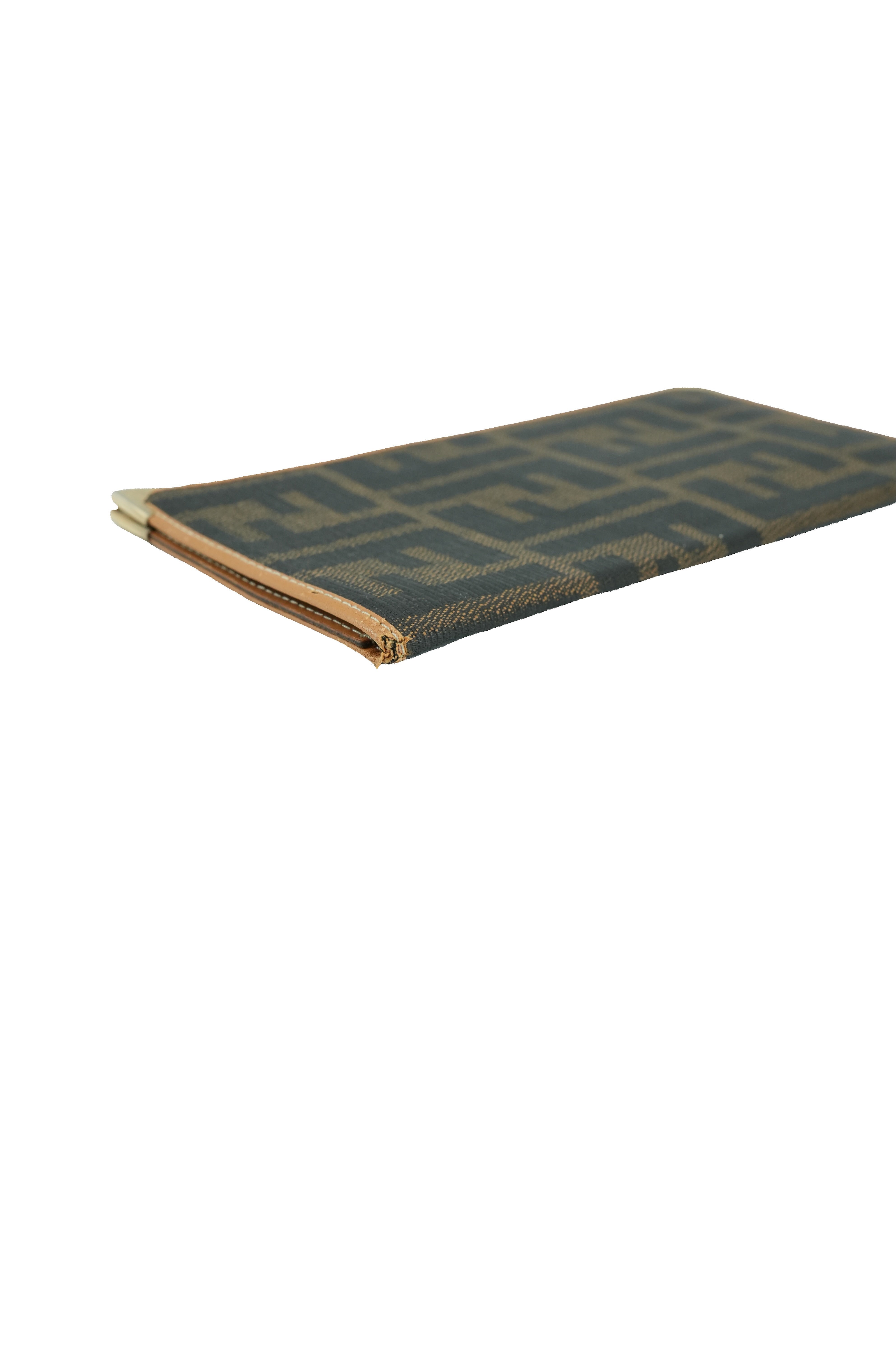 Fendi vintage Zucca coated canvas bill wallet