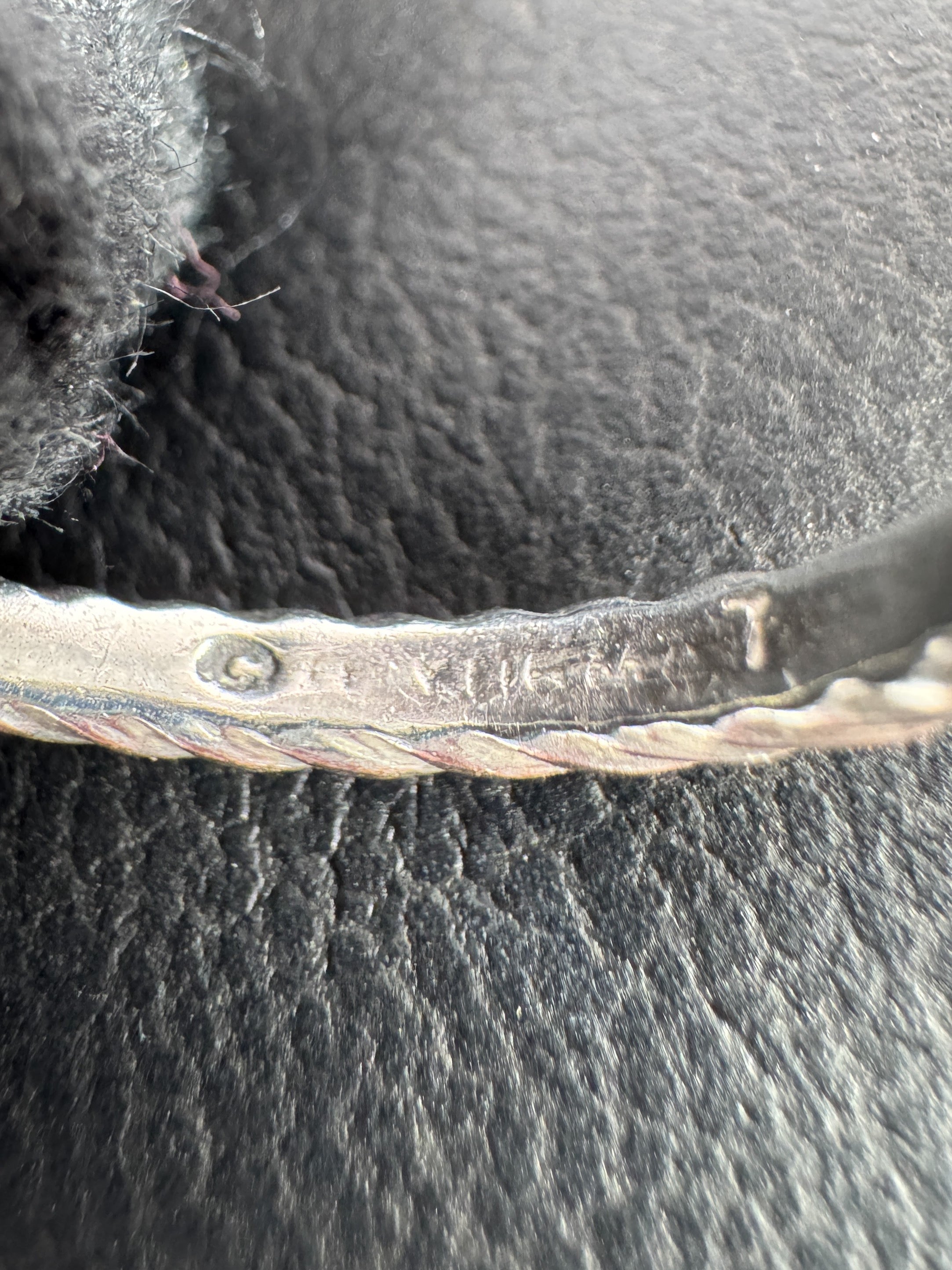 David Yurman sterling silver, 14k gold single X ring