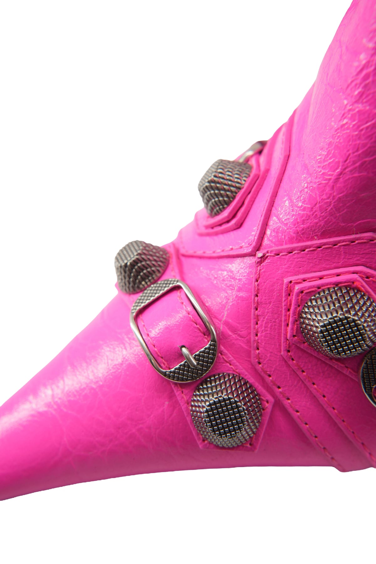 Balenciaga neon pink Cagole boots size 38.5 BOX