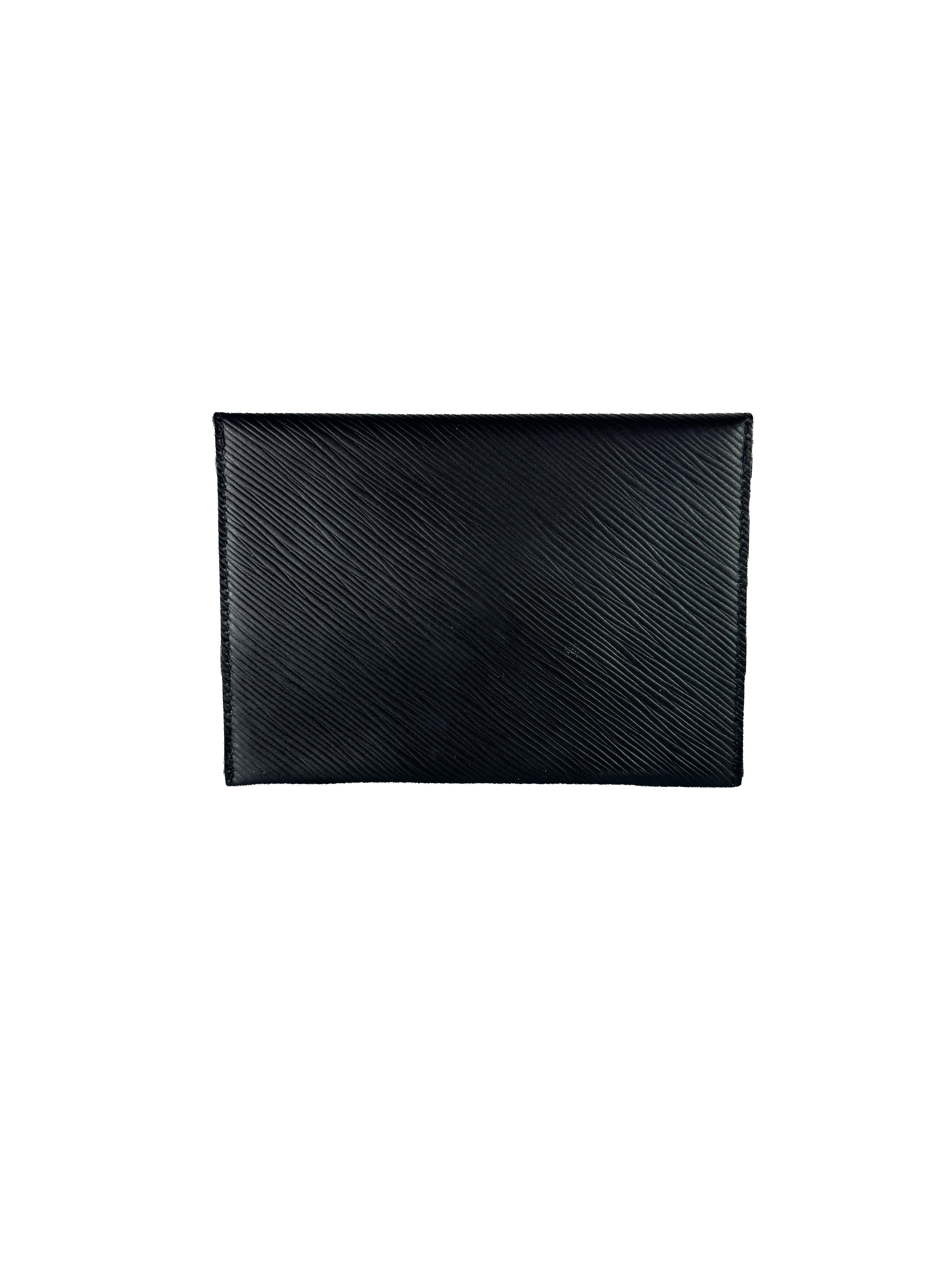 Louis Vuitton black epi leather series 1 pouch