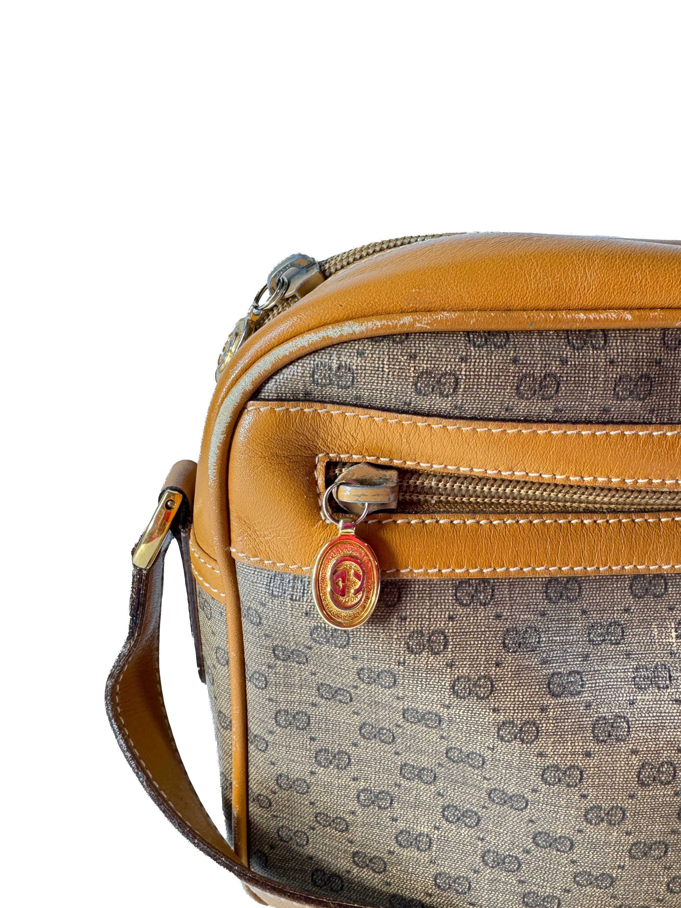 Gucci brown micro GG crossbody 001-113-0942