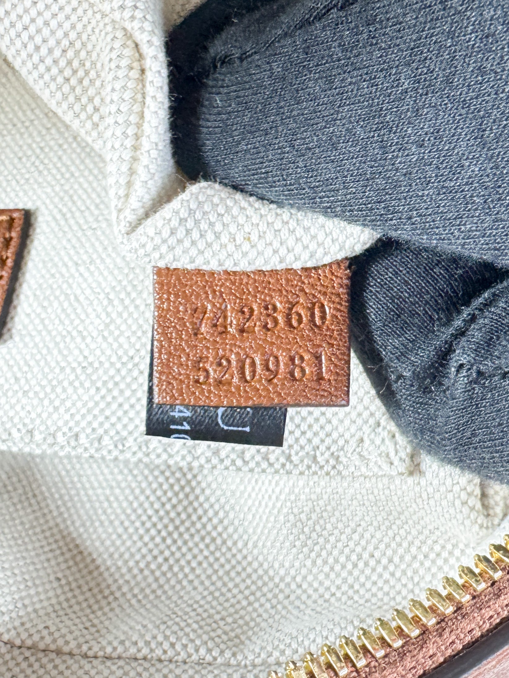 Gucci brown Sakai be green small blondie 742360 520981