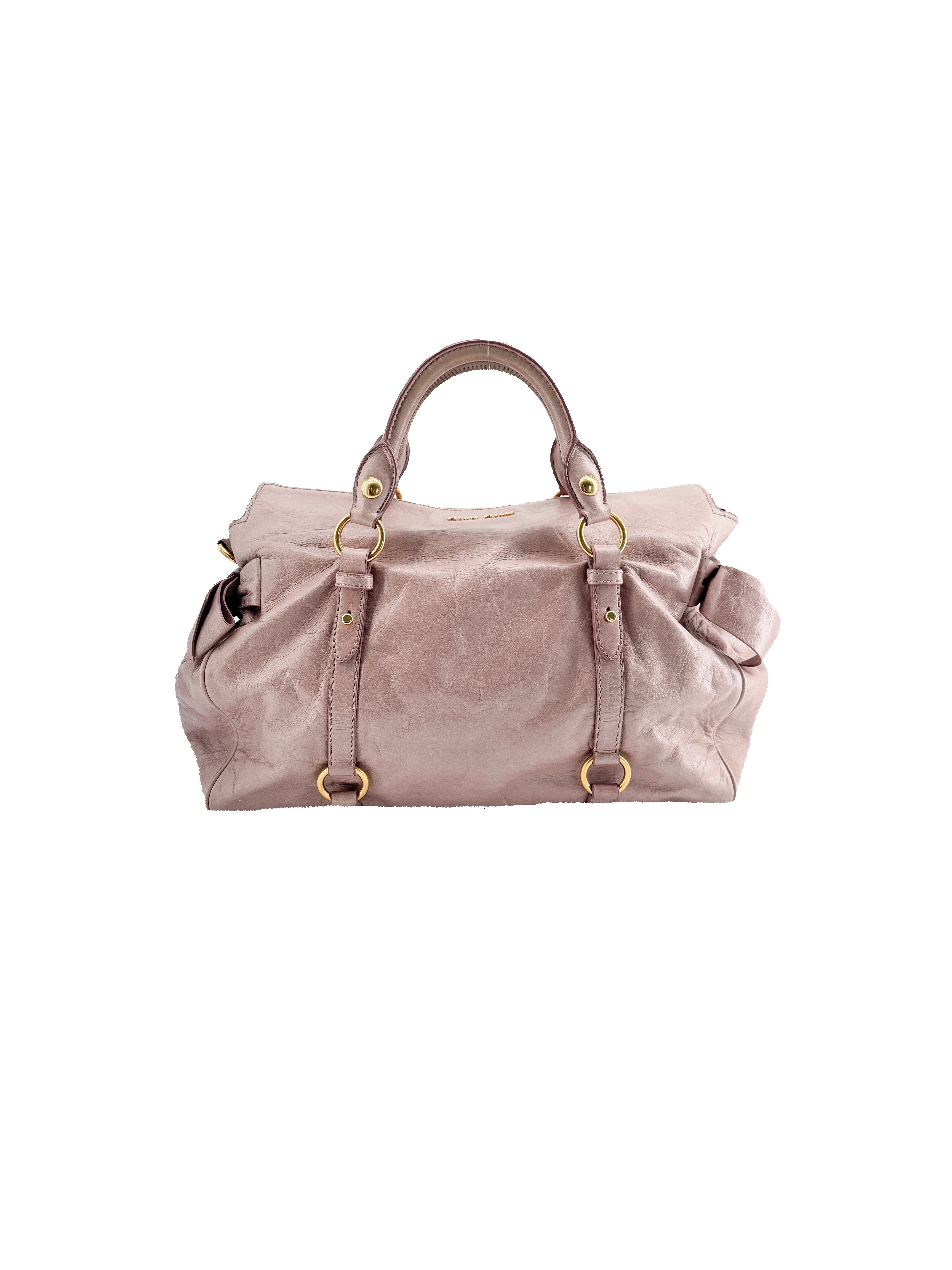 Miu Miu taupe blush Bow satchel 197