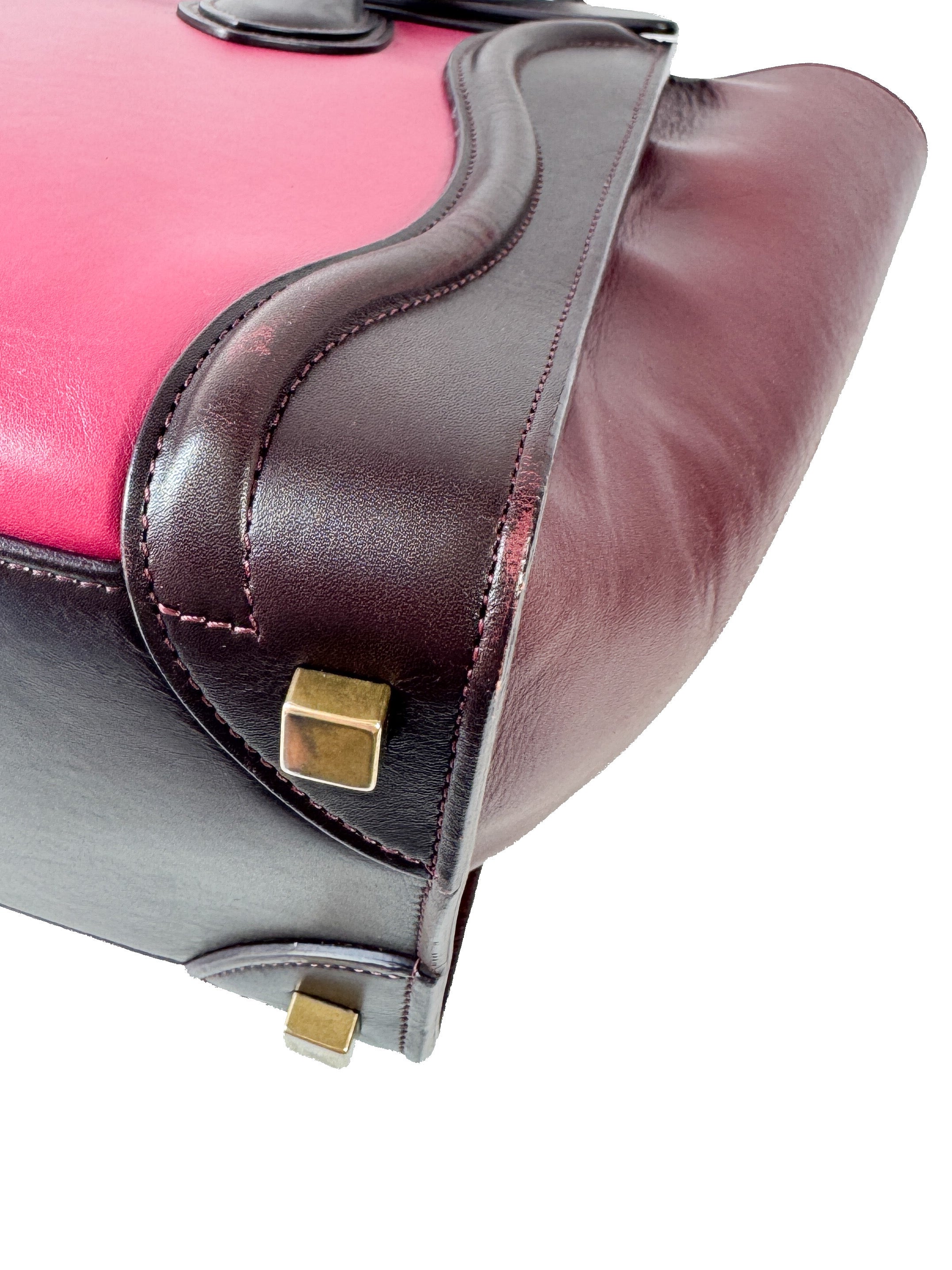 Celine micro tri color luggage tote FGA0144