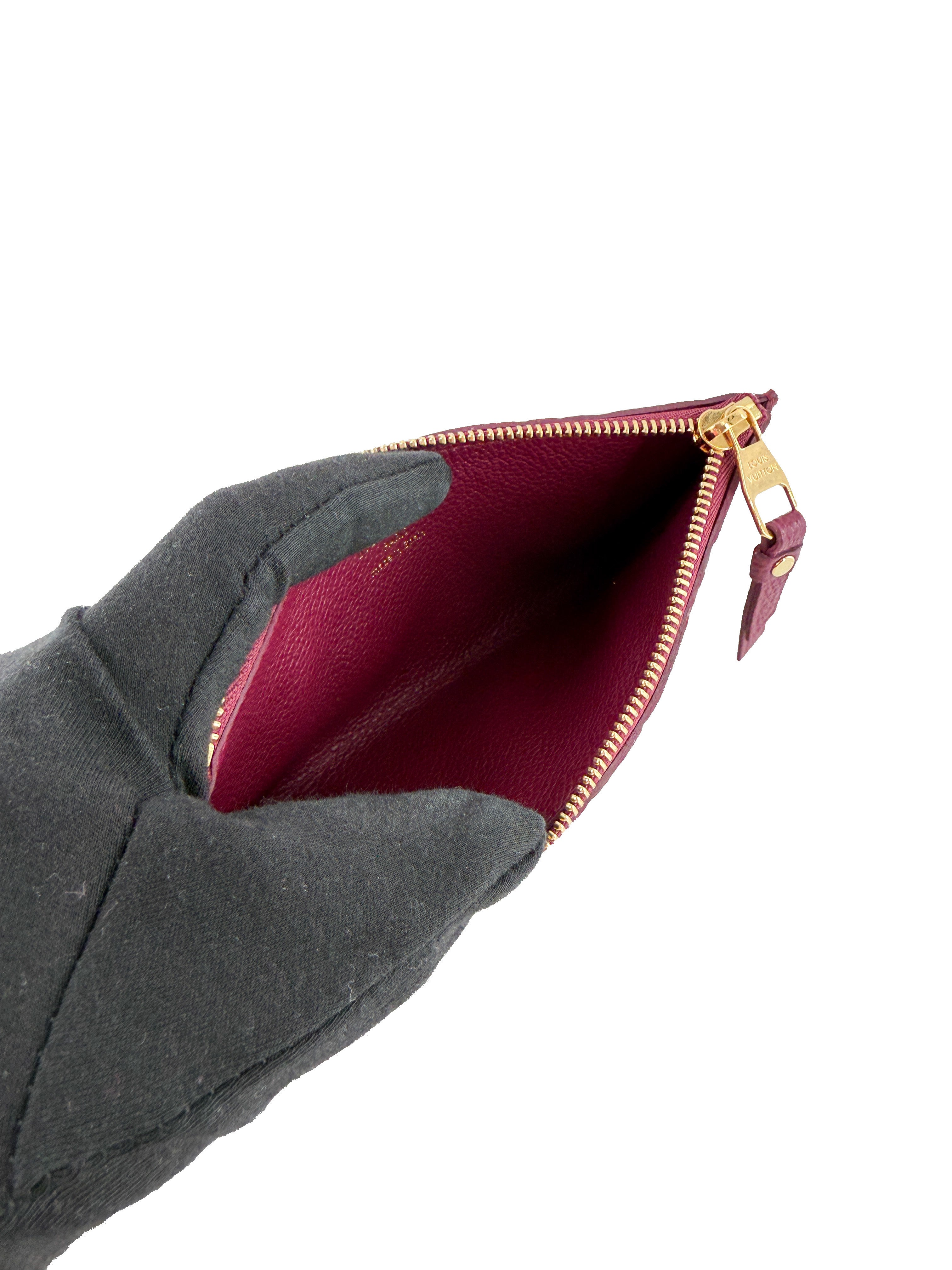 Louis Vuitton Aurore empreinte leather Curieuse wallet /insert CA3112