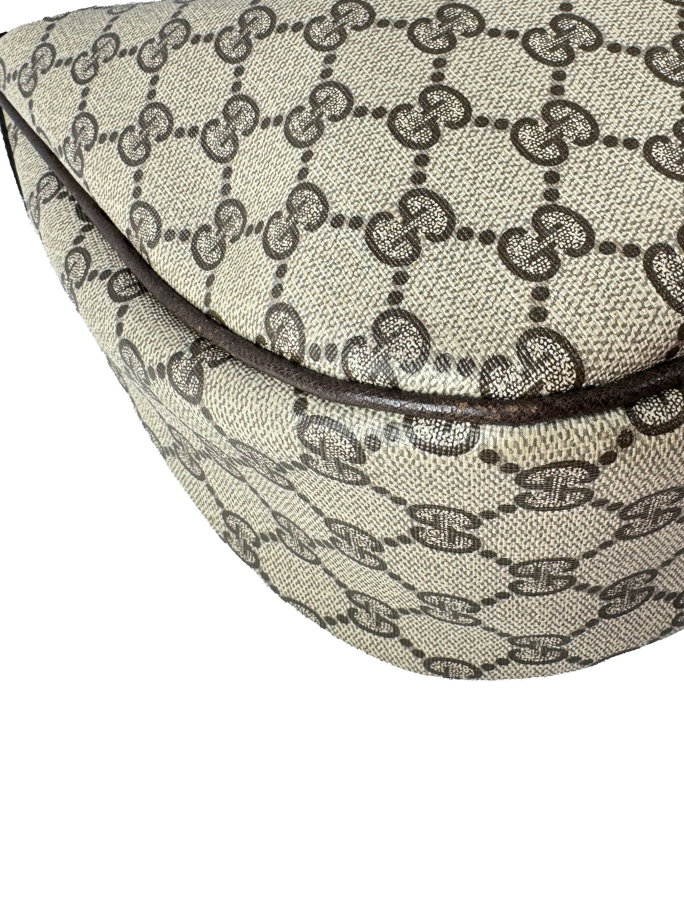 Gucci GG Supreme brown vintage shoulder bag