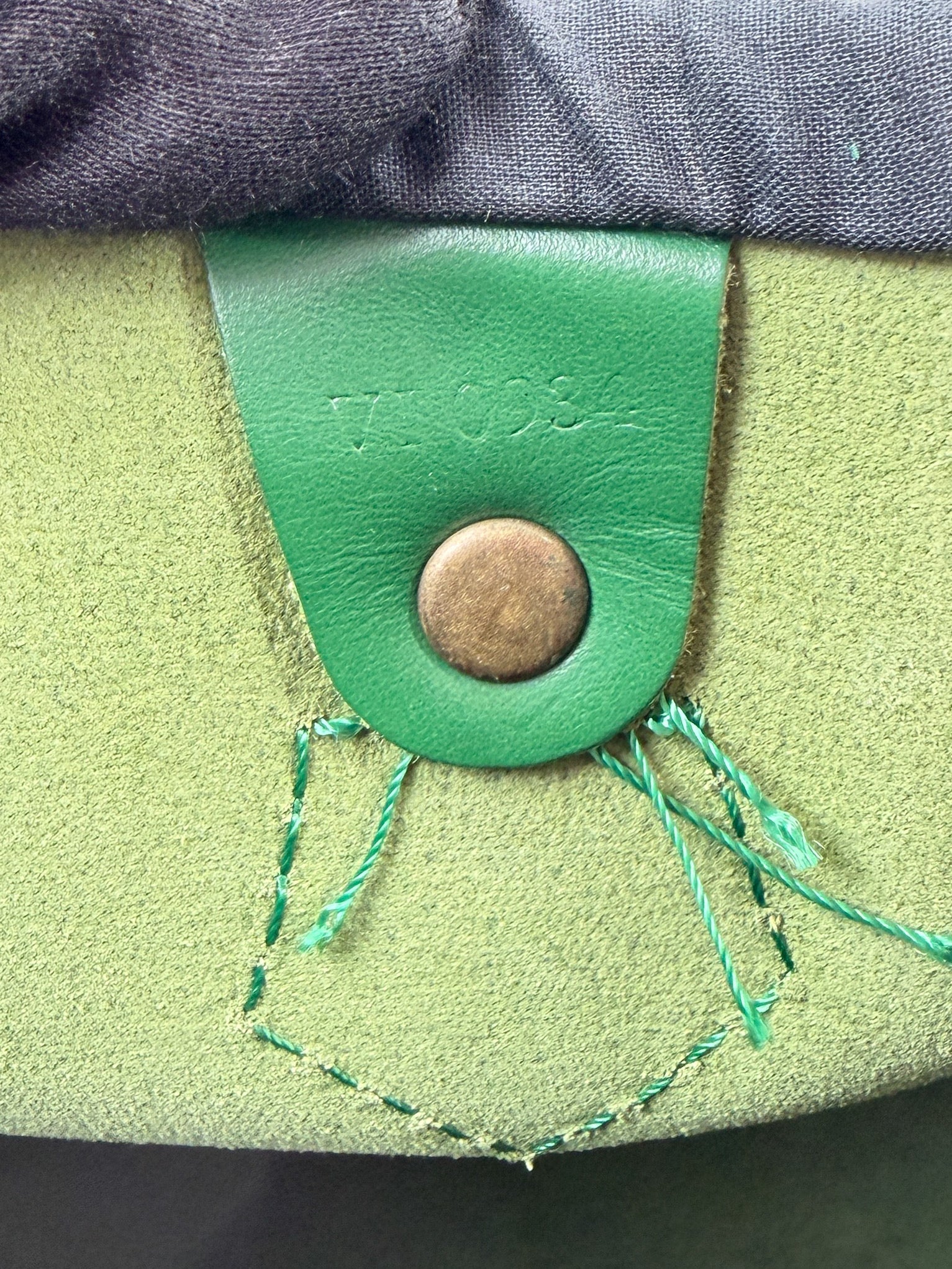 Louis Vuitton borneo green epi Speedy 35 VI0934