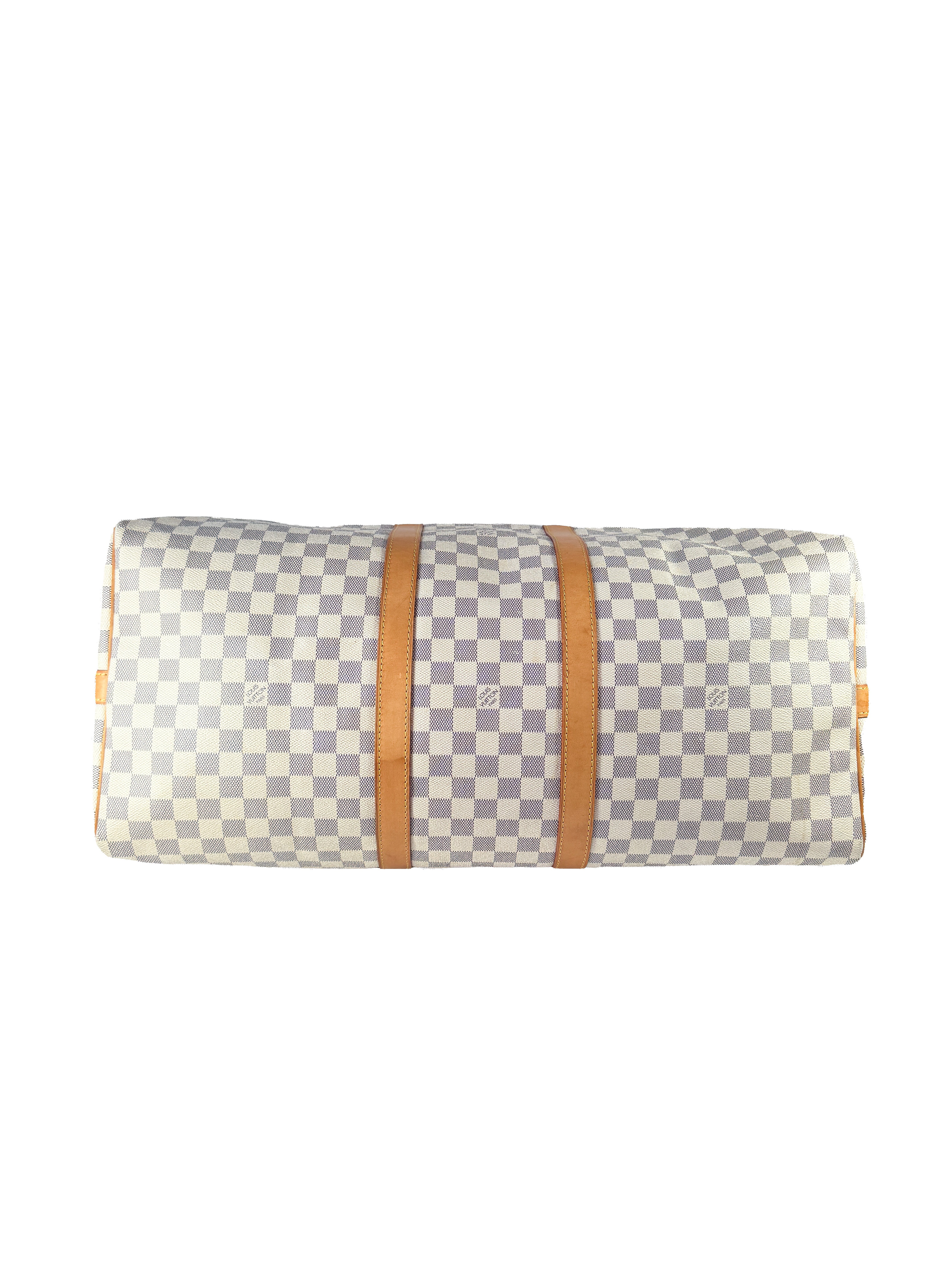 Louis Vuitton damier azur keepall 55 bandouliere MB2017