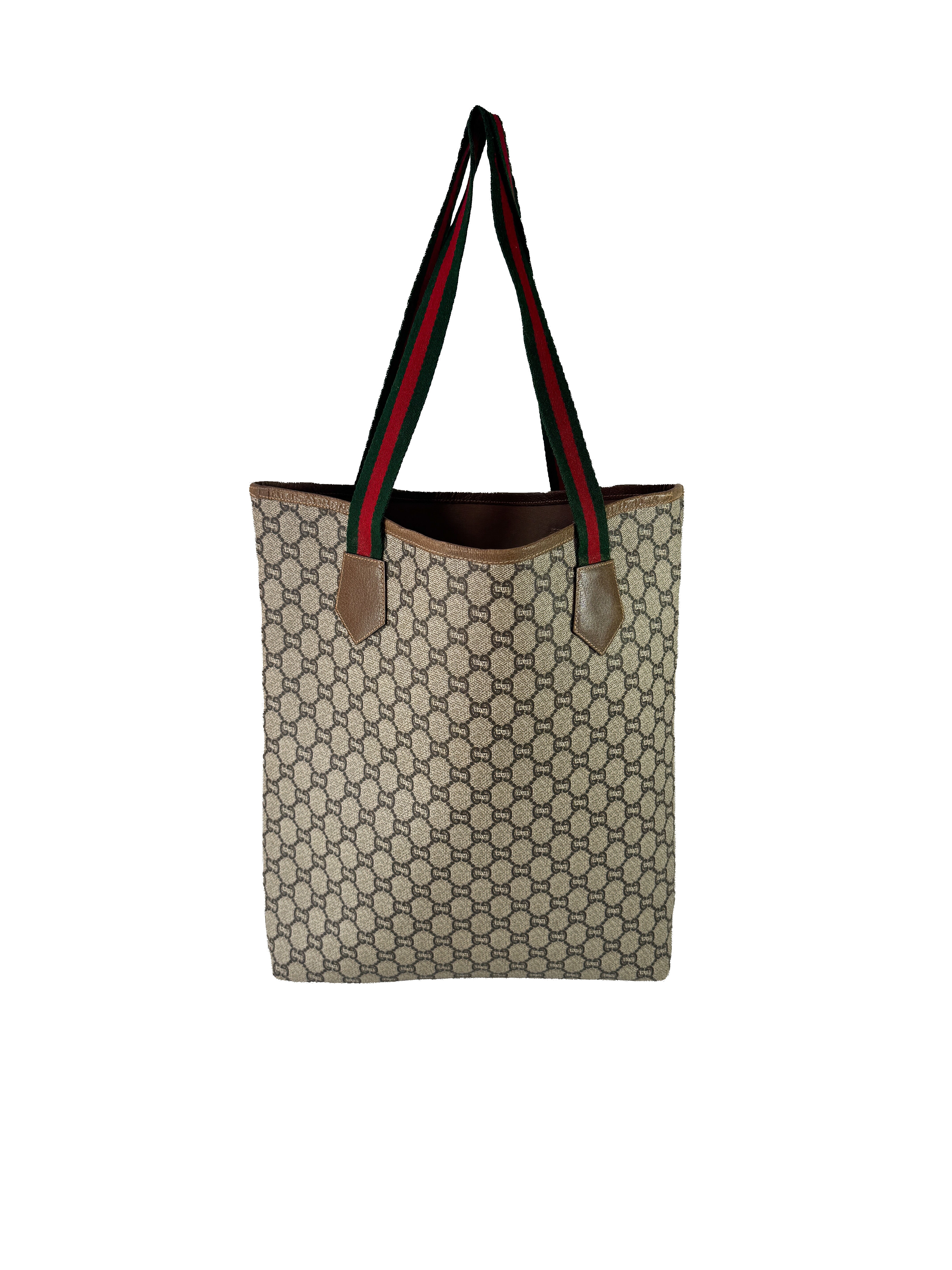 Gucci Plus sherry line vintage GG tote