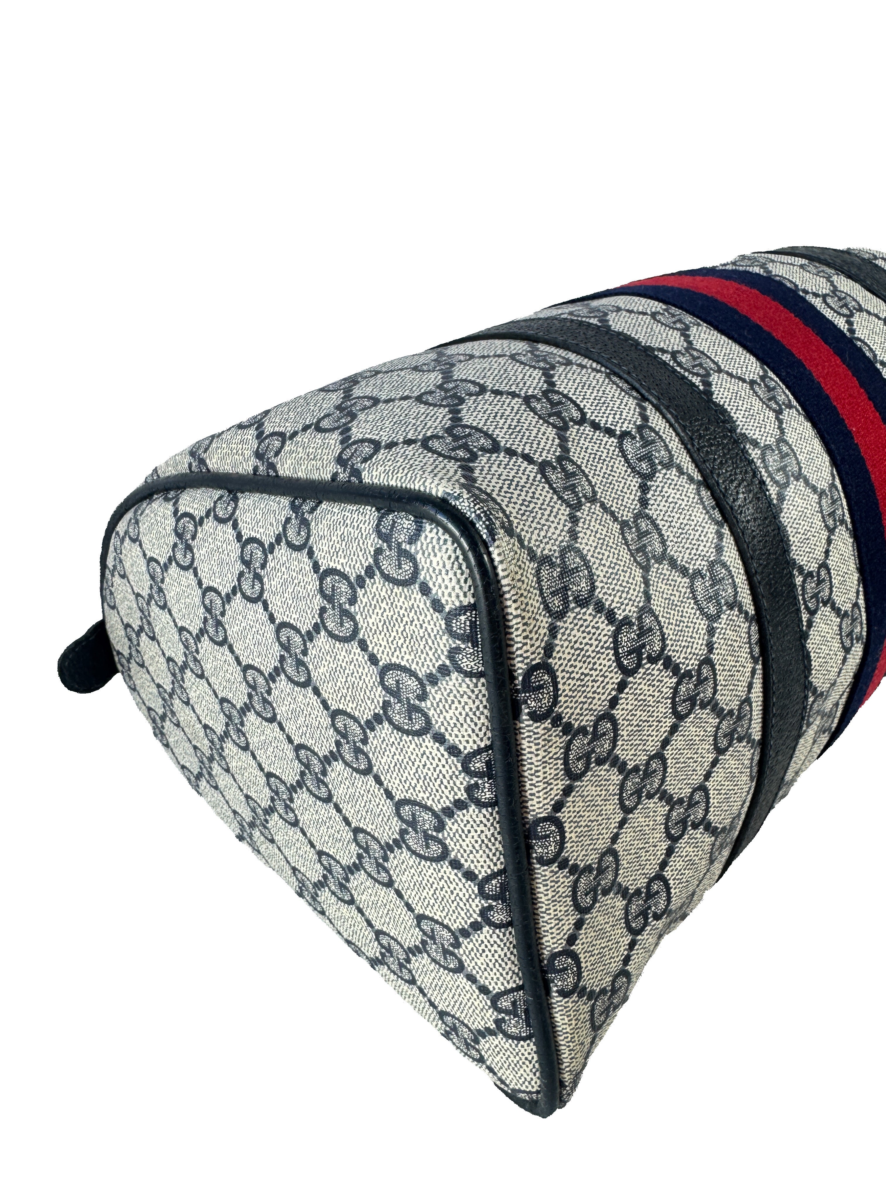 Gucci navy vintage boston bag 39-02-007