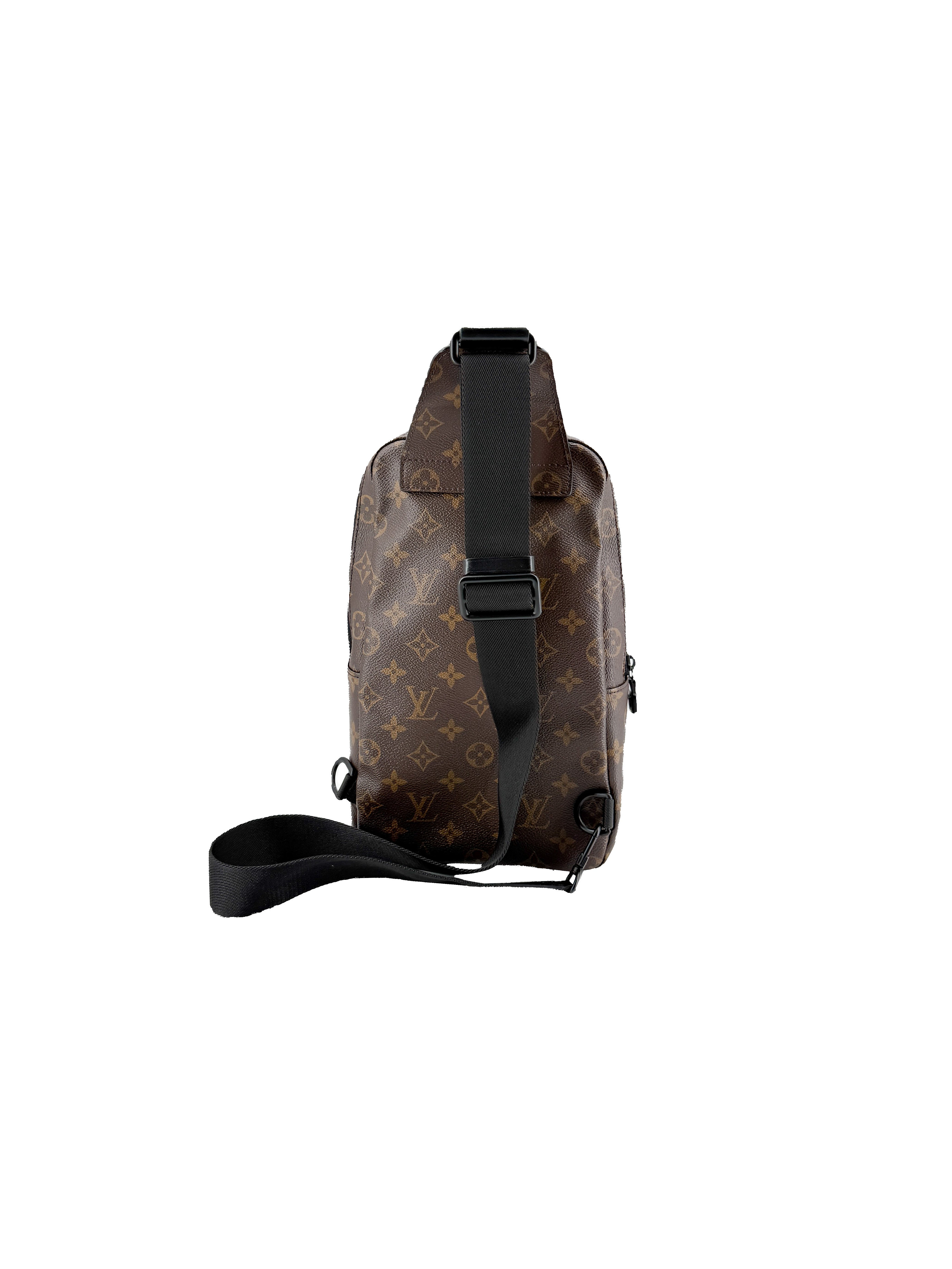 Louis Vuitton monogram black Avenue sling NFC