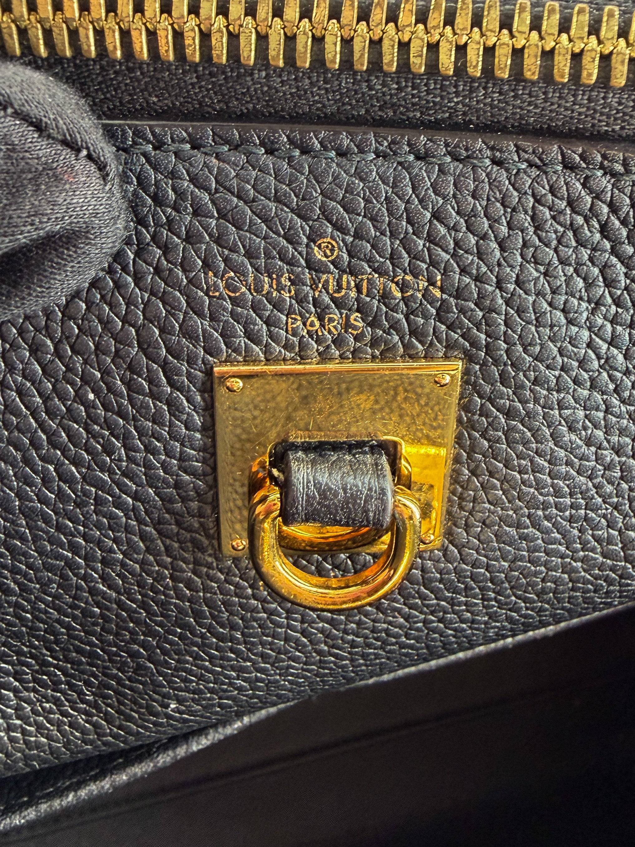 Louis Vuitton black leather City Steamer MM